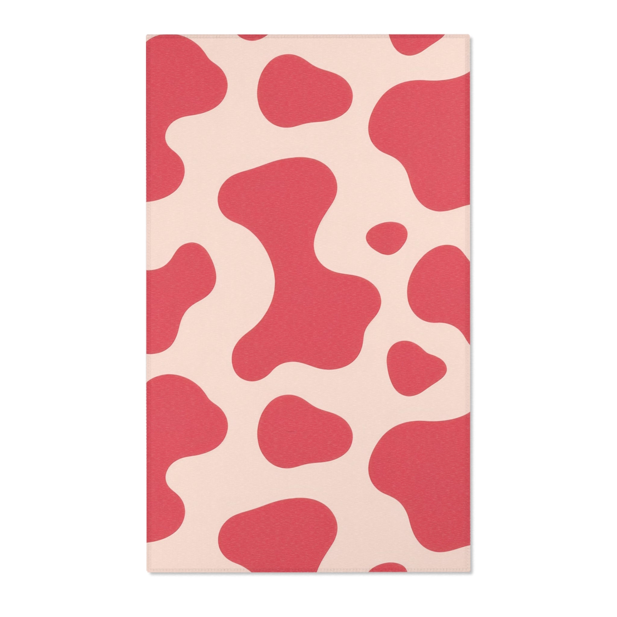 Red Jungle Cow Area Rugs, Artsulli - Art is Long, Life is Short, Home Decor, Size, 36" × 60", , , , , 17430684819566679622