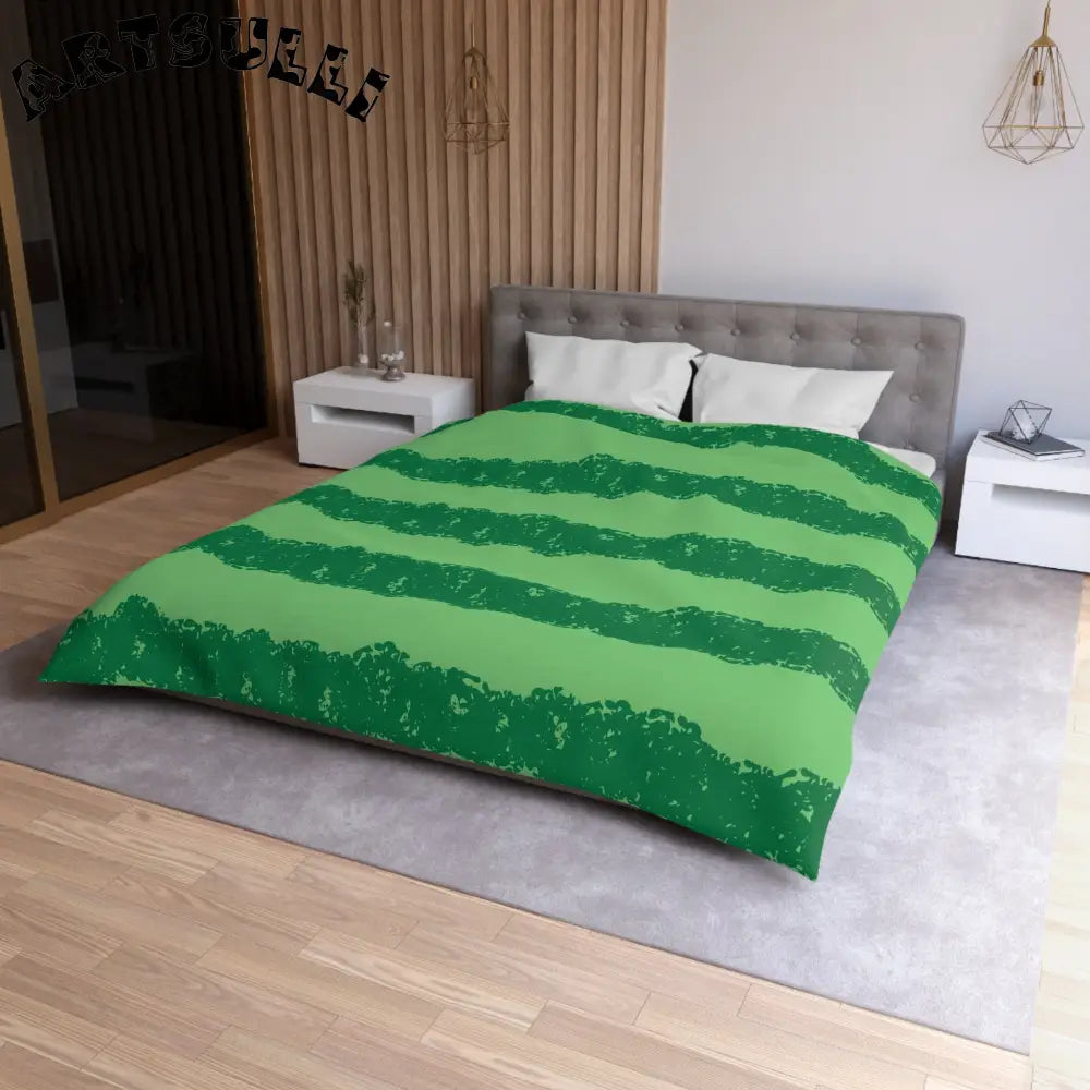 JAKKOUTTHEBXX Watermelon Green Microfiber Duvet Cover JAKKOUTTHEBXX