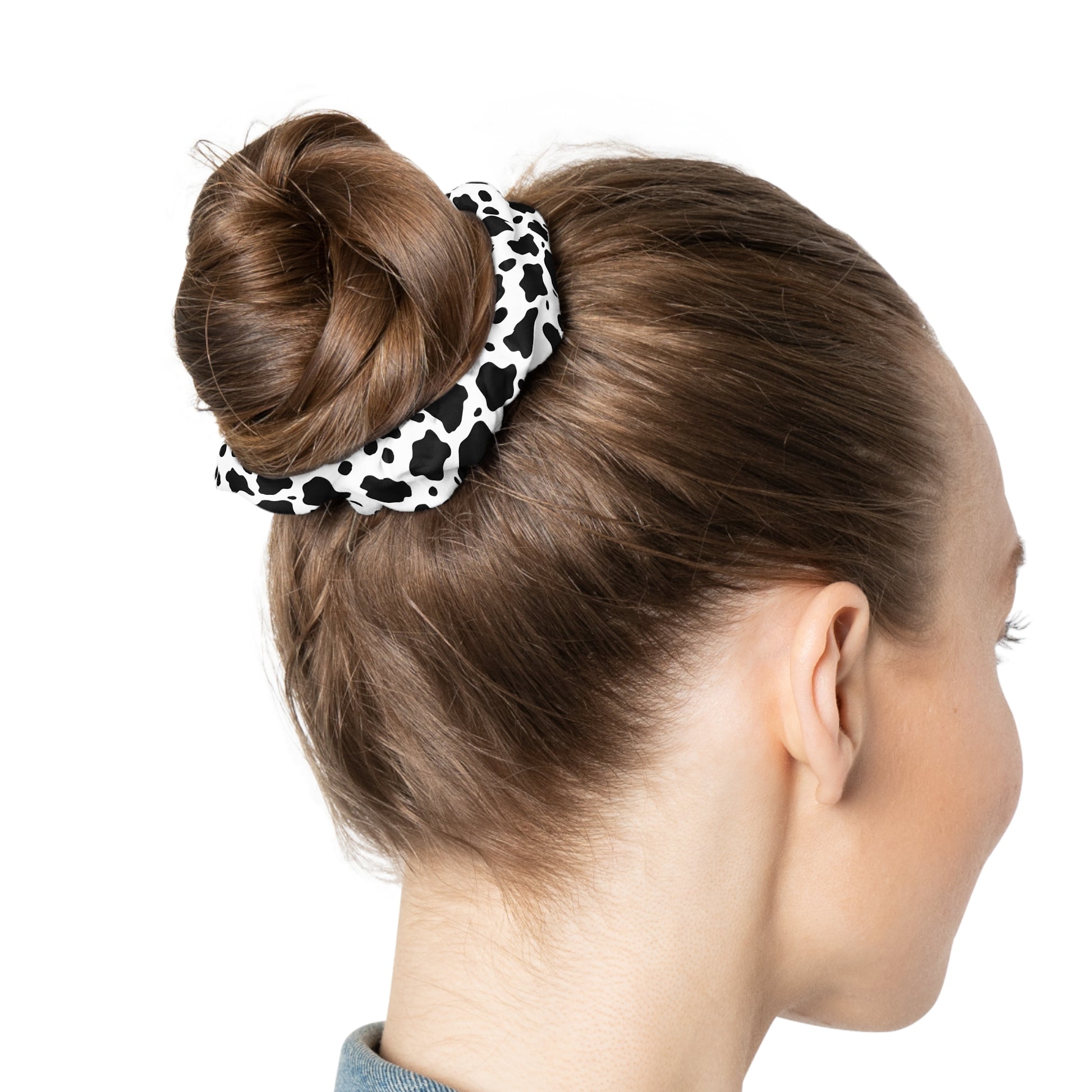 Cow Print Focus Scrunchie, Artsulli - Art is Long, Life is Short, Accessories, , , , , , , 