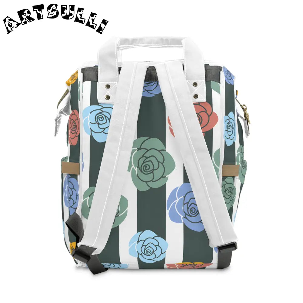 JAKKOUTTHEBXX Stripes x Roses Black and White Multifunctional Diaper