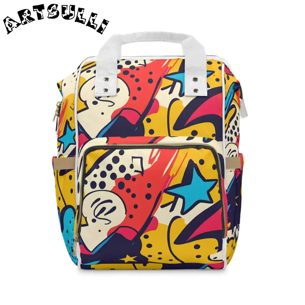 JAKKOUTTHEBXX Comic x Pop Art Multifunctional Diaper Backpack