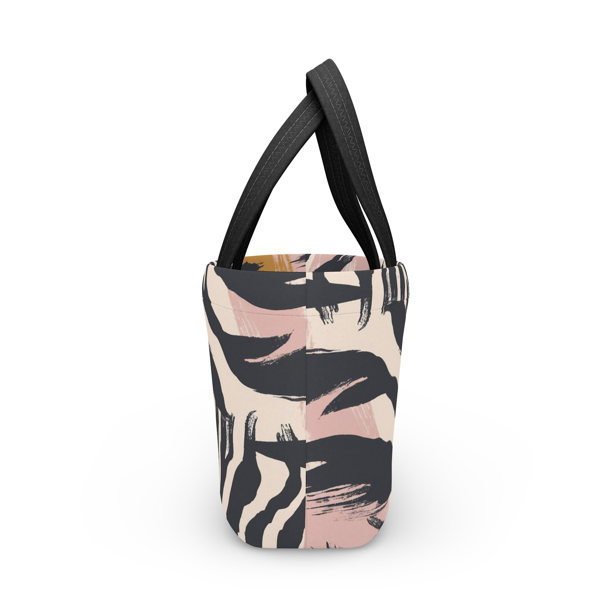 Beige Zebra Jungle Flats Lunch Bag, Artsulli - Art is Long, Life is Short, Bags, , , , , , , 