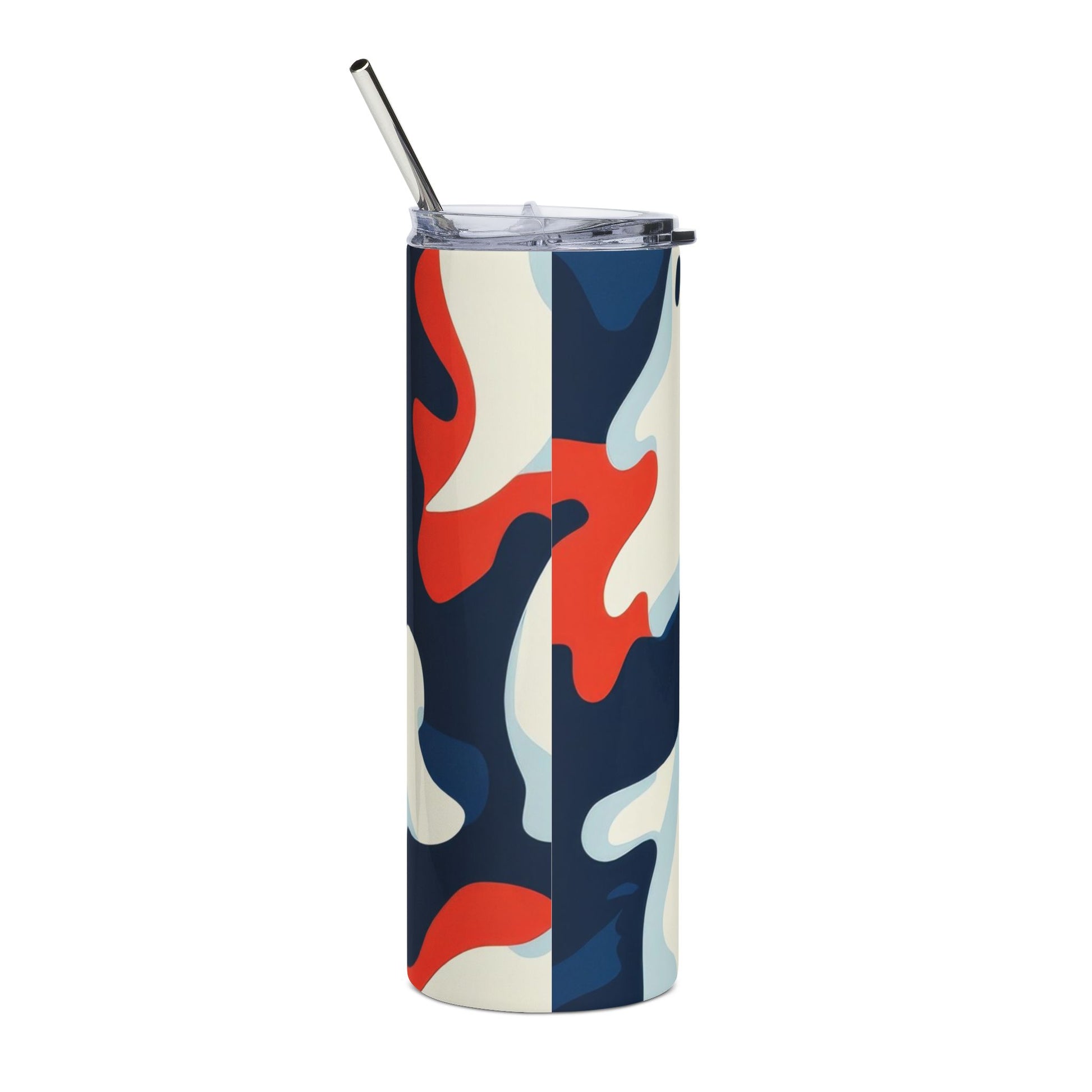 Camo Ghosts Stainless Steel Tumbler, 20oz, Artsulli - Art is Long, Life is Short, Mug, , , , , , , 