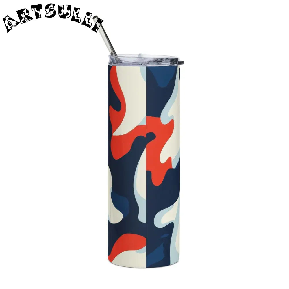 JAKKOUTTHEBXX Camo Ghosts Stainless Steel Tumbler 20oz JAKKOUTTHEBXX