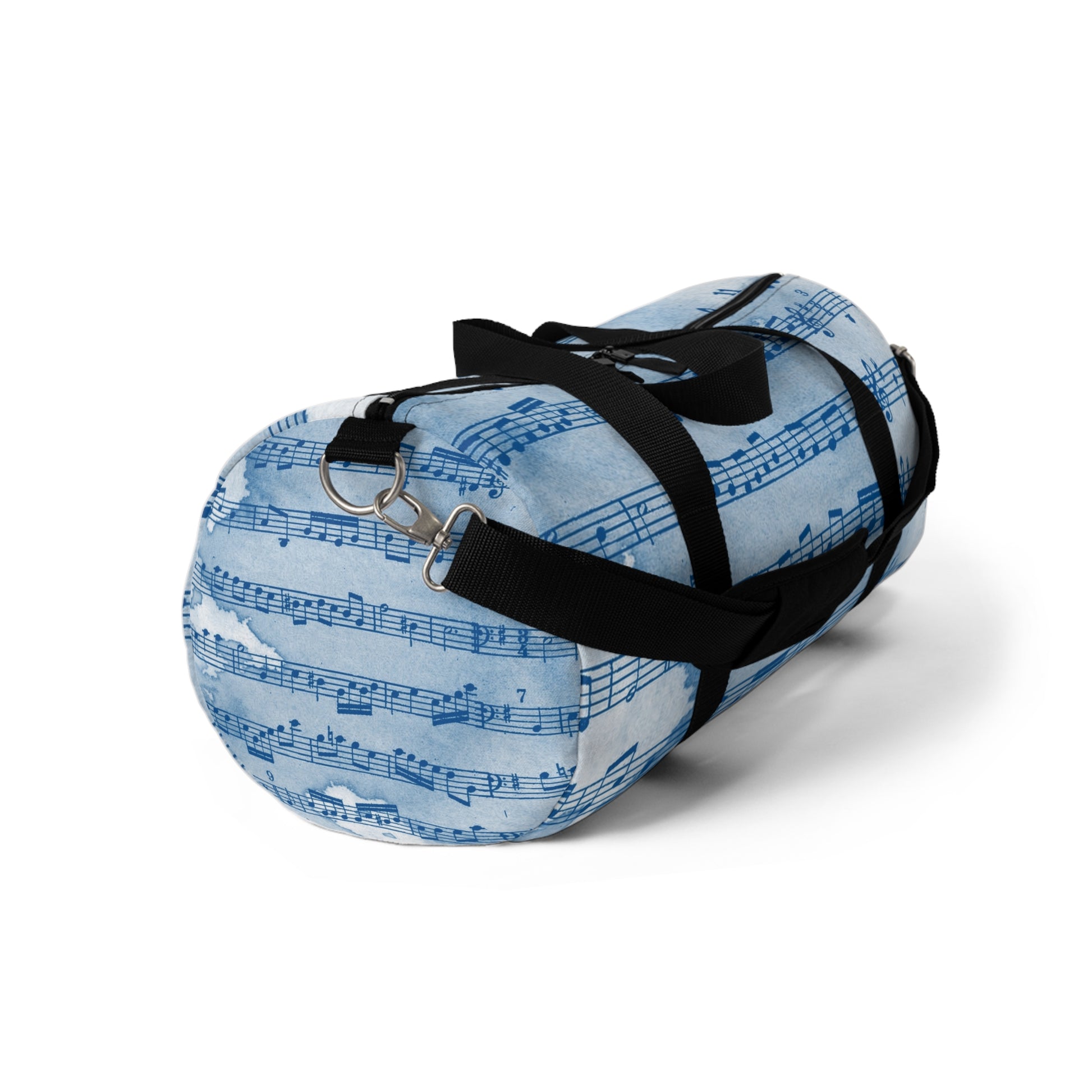 Drip Spill Type Beat Sheet Music Blue Duffel Bag, Artsulli - Art is Long, Life is Short, Bags, , , , , , , 
