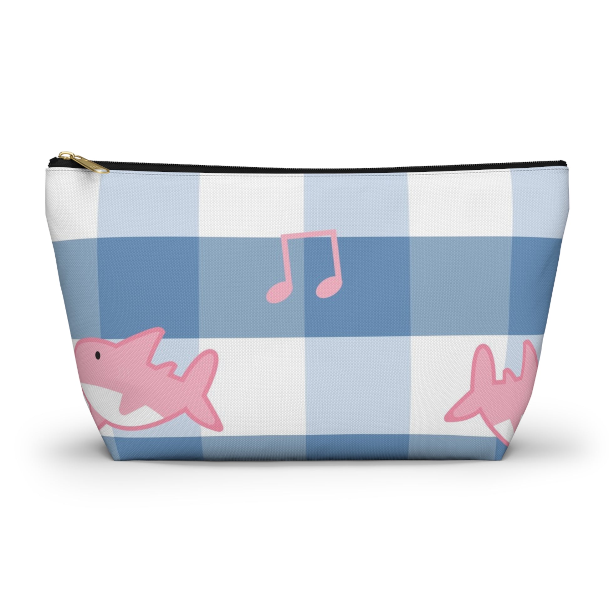 Music Shark Accessory Pouch w T-bottom, Artsulli - Art is Long, Life is Short, Bags, Size, Large, Color, Black zipper, , , 10288510109261479427