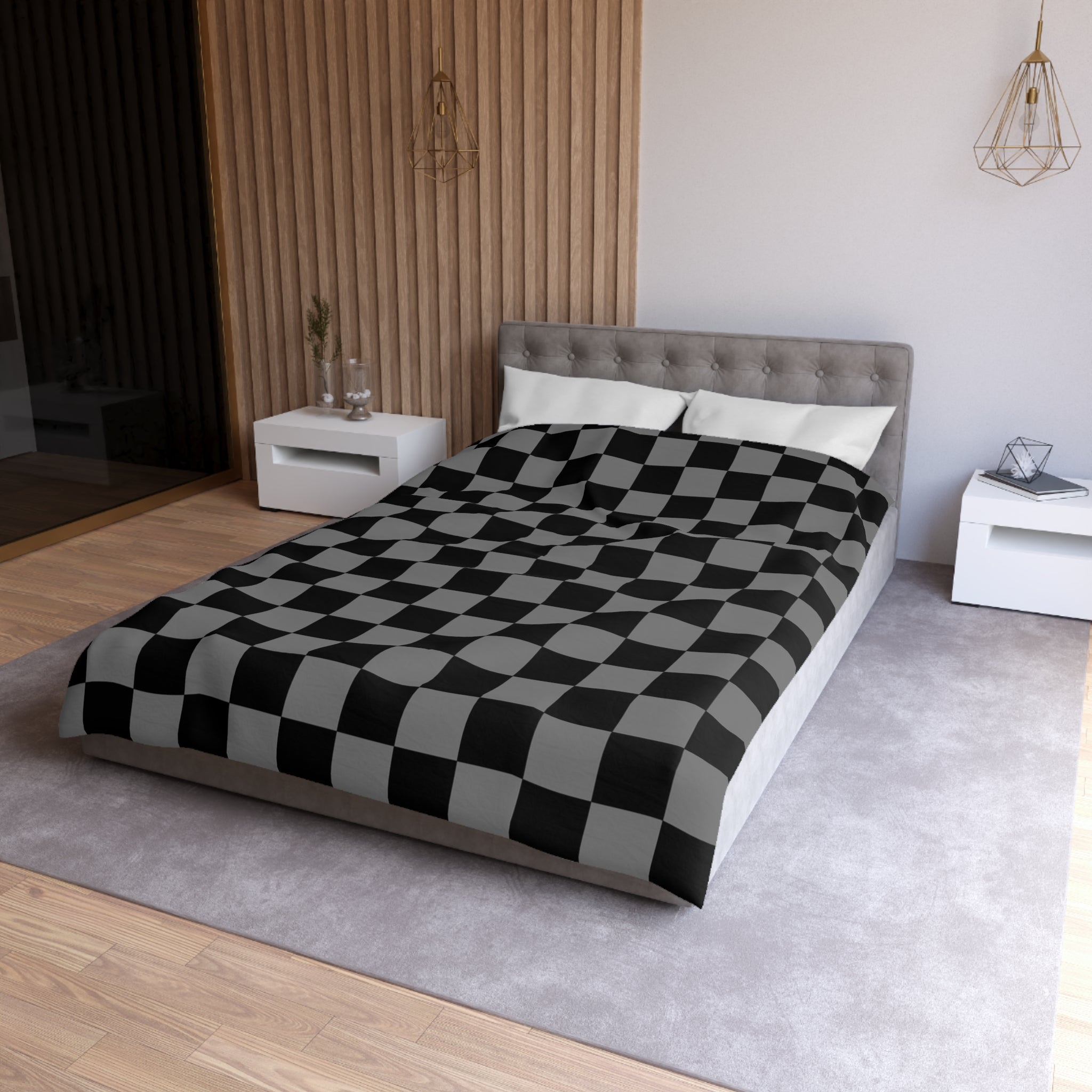 8K Void Surfer Microfiber Duvet Cover, Artsulli - Art is Long, Life is Short, Home Decor, , , , , , , 