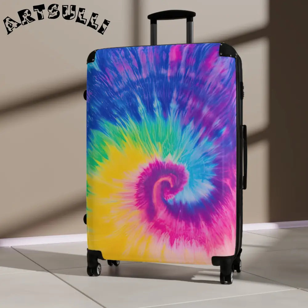 JAKKOUTTHEBXX Tie-Dye Artwork Rolling Suitcase 2025