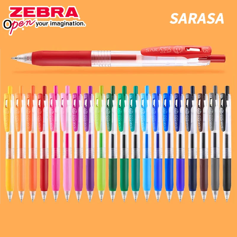 1pcs Japan ZEBRA SARASA Gel Pen JJ15 0.5mm Color Large Capacity Quick Drying for Writing Kawaii School Stationery Art Supplies