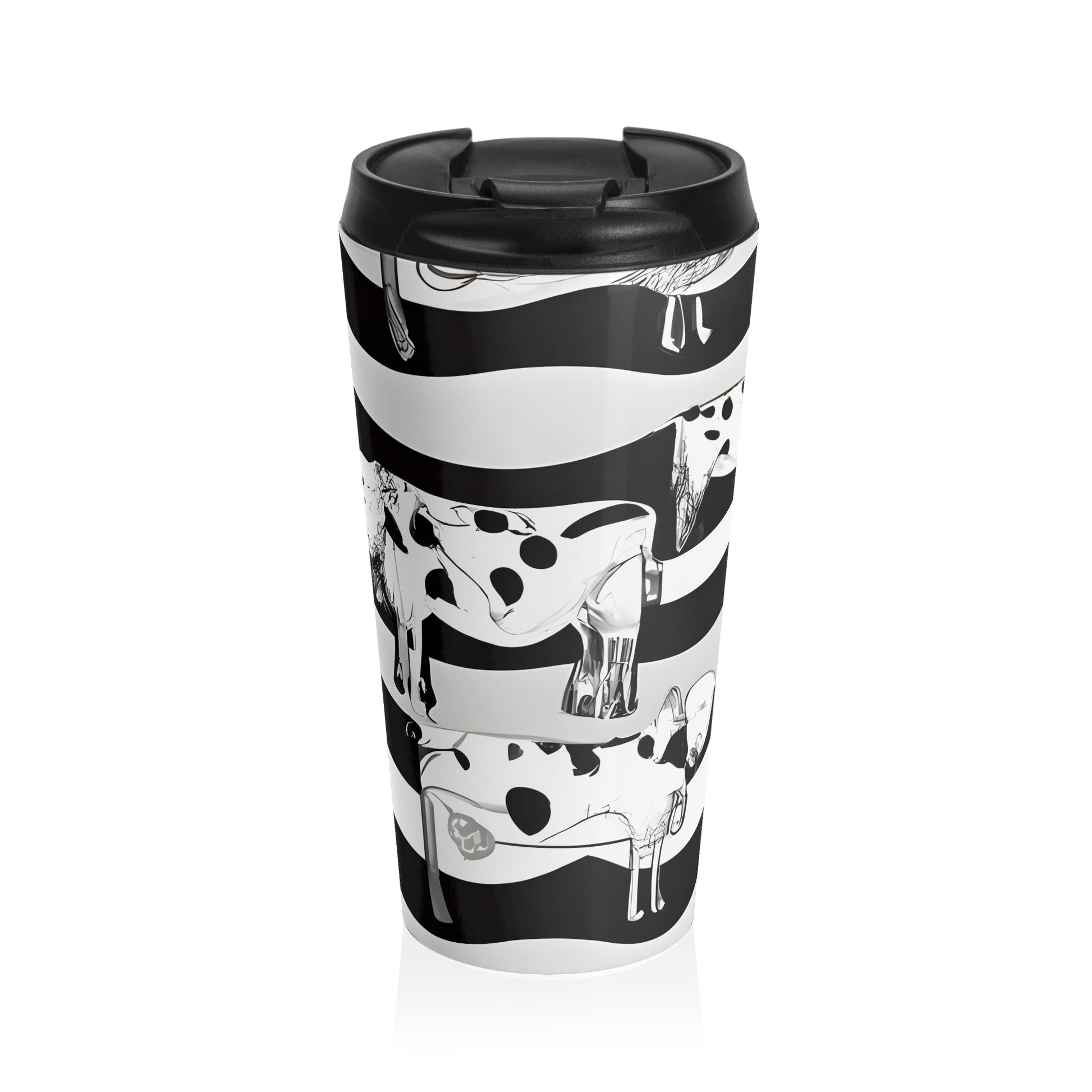 Cruellas Cattle Line Stainless Steel Travel Mug, Artsulli - Art is Long, Life is Short, Mug, Size, 15oz, , , , , 37055344392810