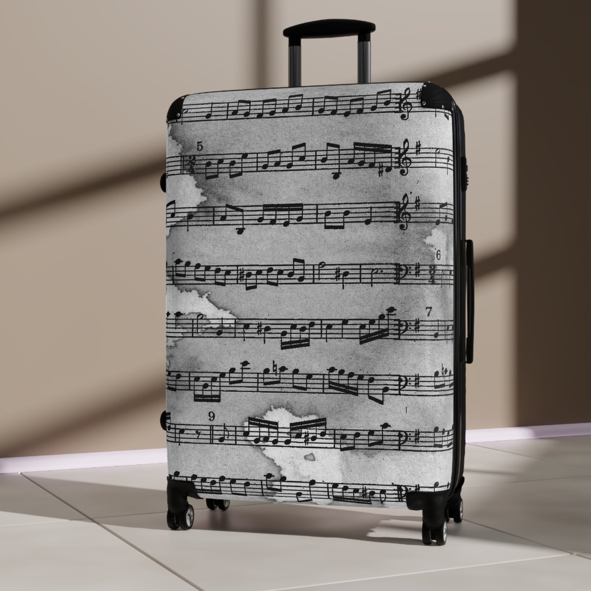Drip Spill Type Beat Sheet Music Black Suitcase, Artsulli - Art is Long, Life is Short, Bags, , , , , , , 