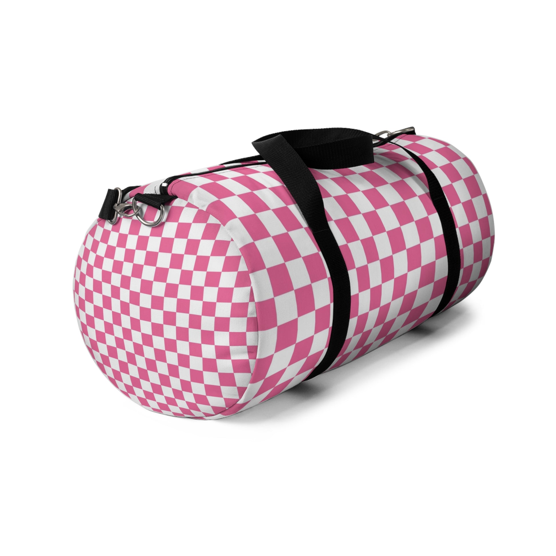 Yuyushiki Pink Check Duffel Bag, Artsulli - Art is Long, Life is Short, Bags, , , , , , , 