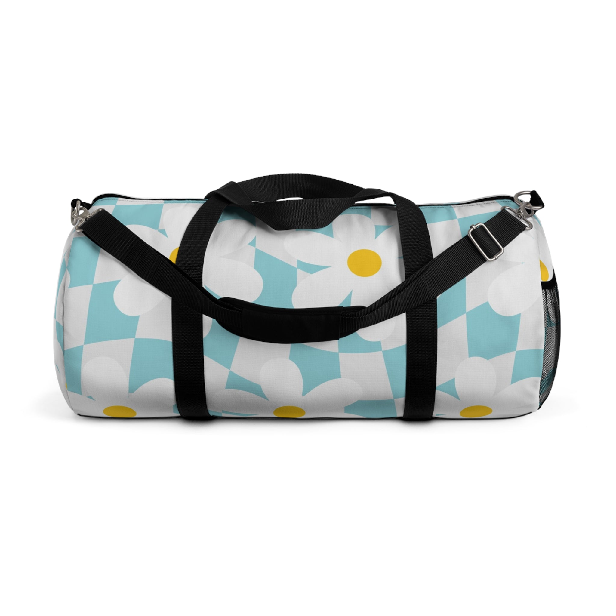 Trippy Check Garden II Duffel Bag, Artsulli - Art is Long, Life is Short, Bags, Size, Large, , , , , 51201112151046935569