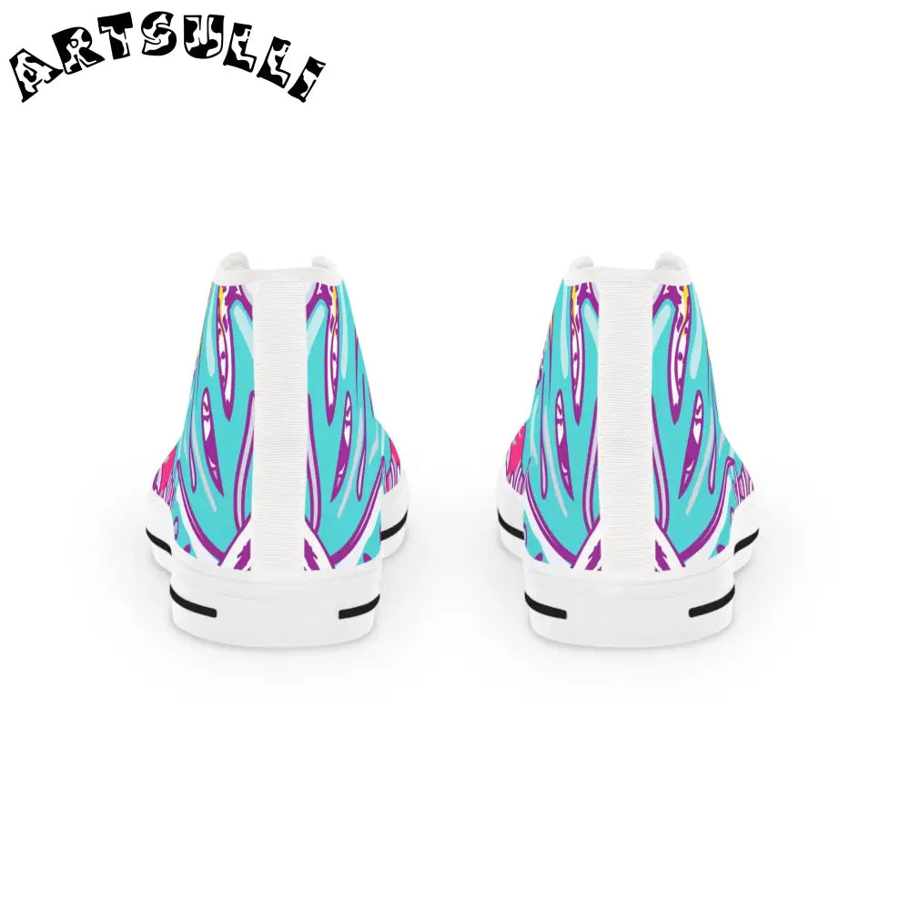 JAKKOUTTHEBXX Tropical Jungle Tigers Torquise and Purple Men’s High