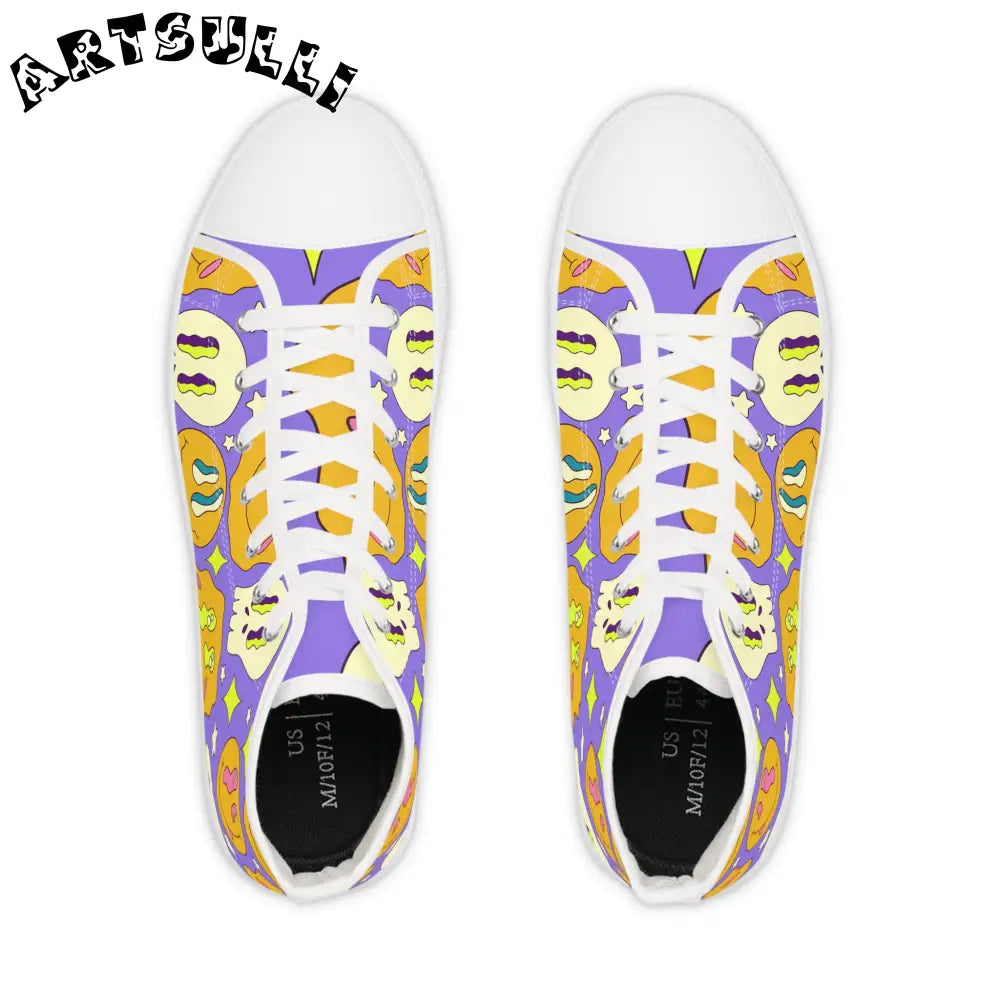 JAKKOUTTHEBXX Trippy Crystallic Smiley Dayglo Men’s High Top