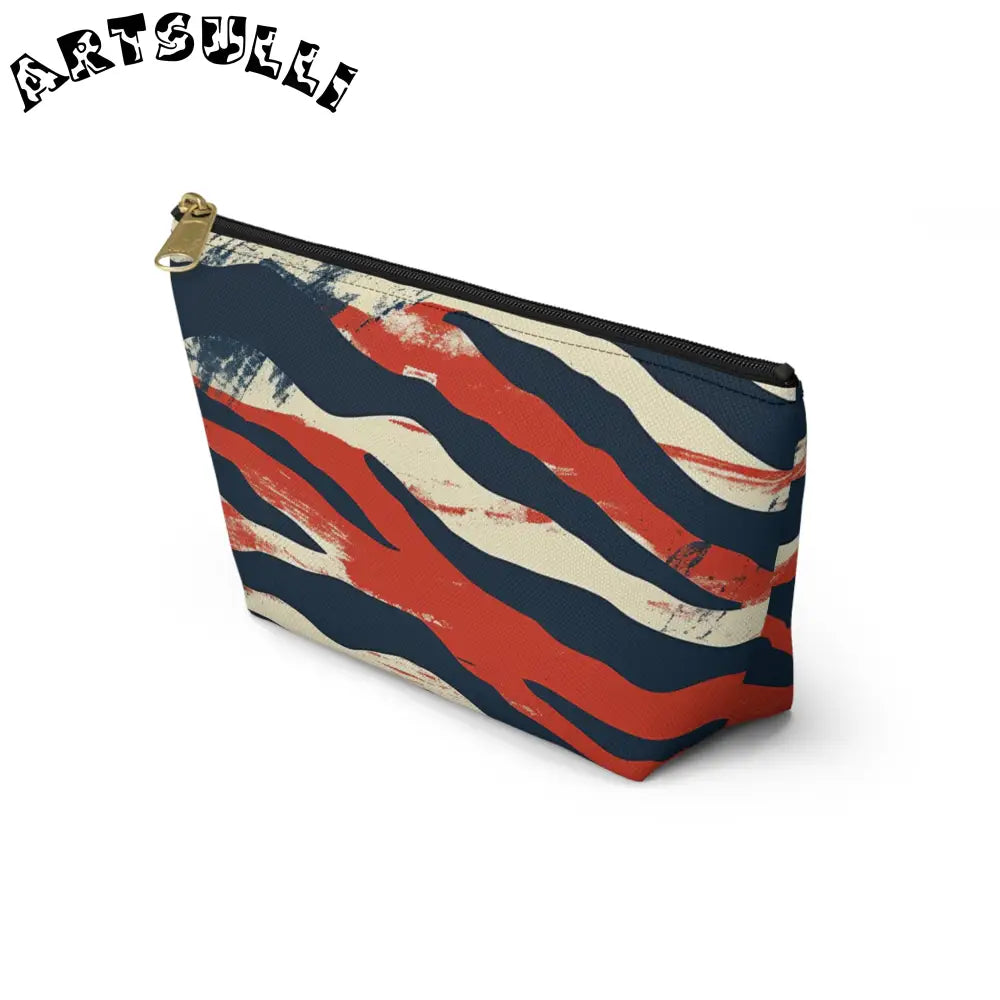 JAKKOUTTHEBXX Capricious Tiger Wave Accessory Pouch w T-bottom