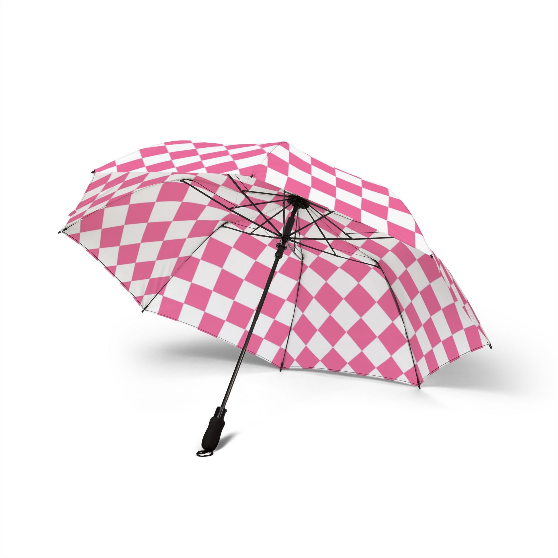 Yuyushiki Pink Check Semi-Automatic Foldable Umbrella, Artsulli - Art is Long, Life is Short, Accessories, , , , , , , 