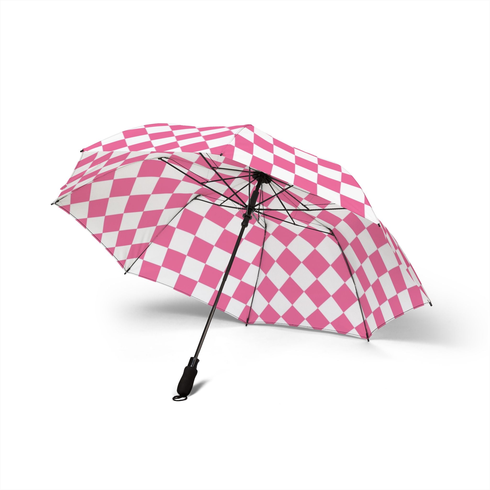 Yuyushiki Pink Check Semi-Automatic Foldable Umbrella, Artsulli - Art is Long, Life is Short, Accessories, , , , , , , 