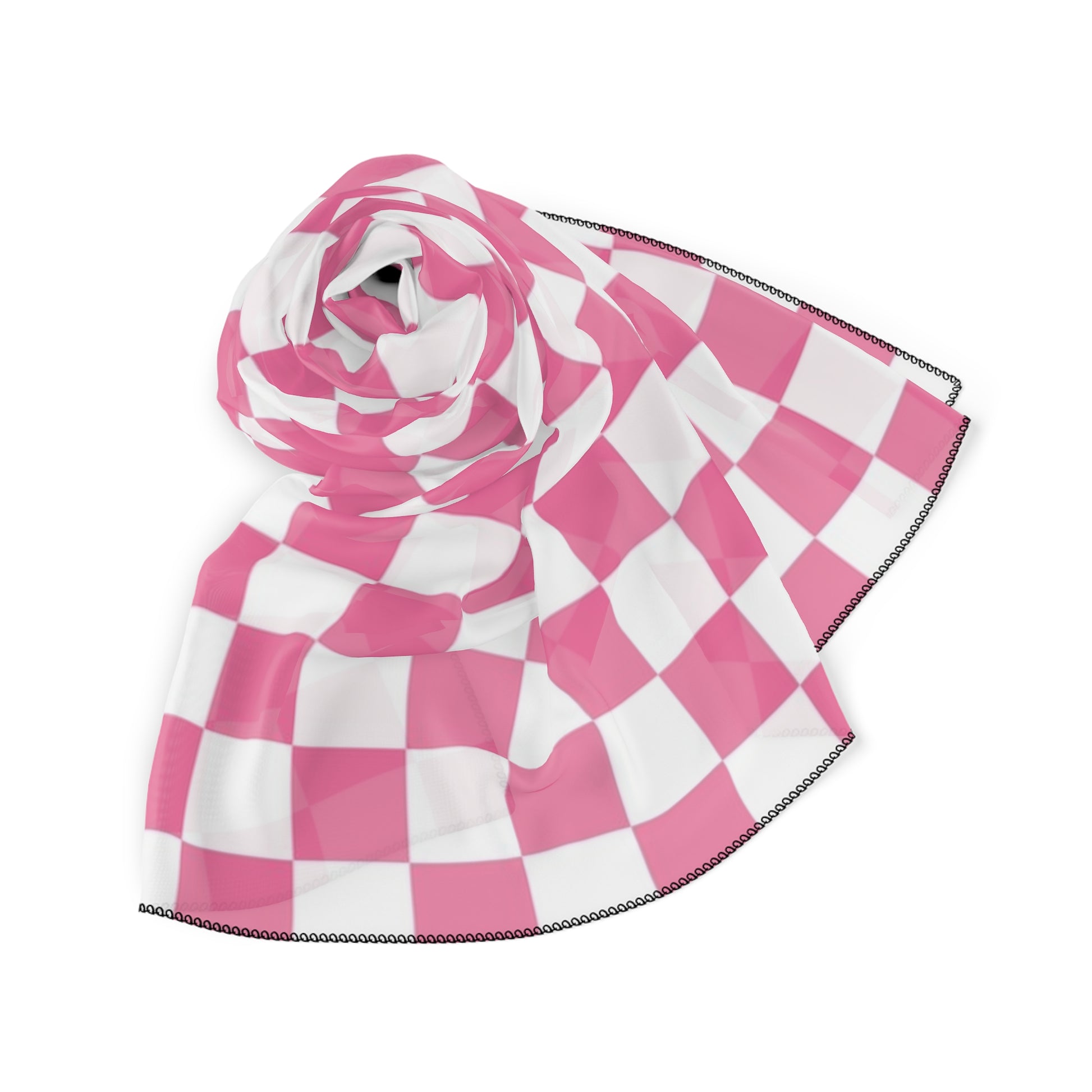 Yuyushiki Pink Check Poly Scarf, Artsulli - Art is Long, Life is Short, Accessories, , , , , , , 