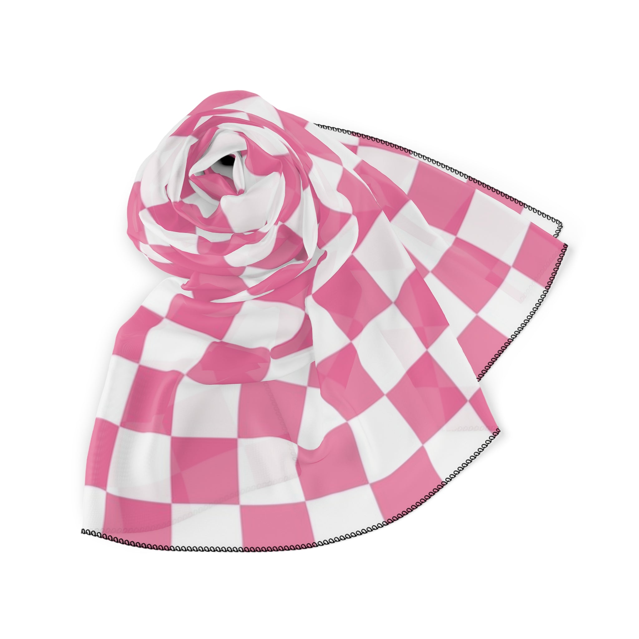 Yuyushiki Pink Check Poly Scarf, Artsulli - Art is Long, Life is Short, Accessories, , , , , , , 