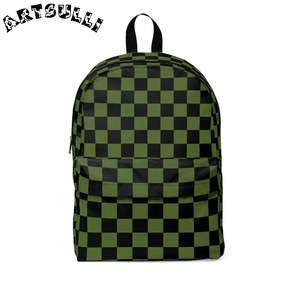 JAKKOUTTHEBXX Checkerboard Olive Green and Black Unisex Classic