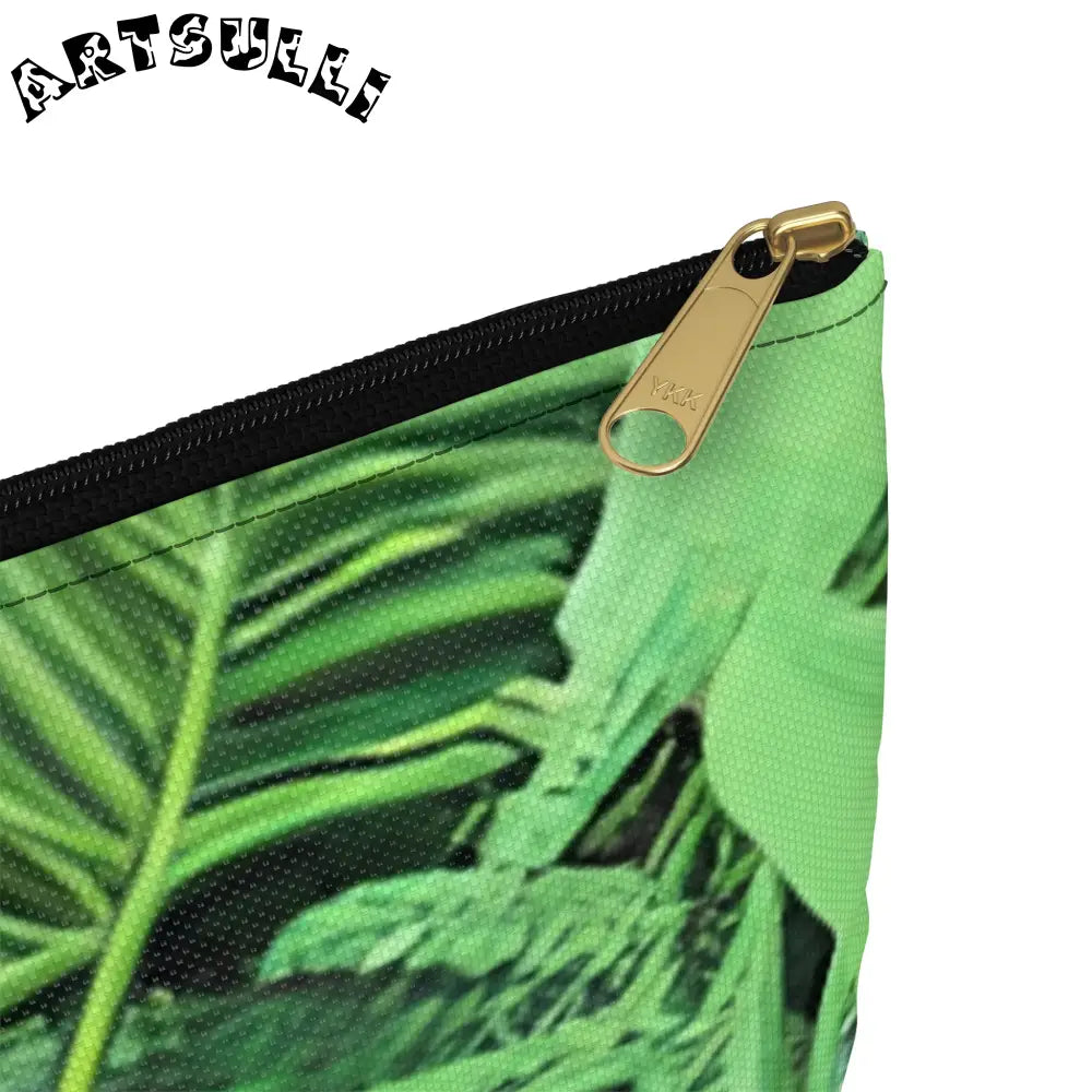 JAKKOUTTHEBXX Tropical bloom zippered pouch JAKKOUTTHEBXX Artsulli