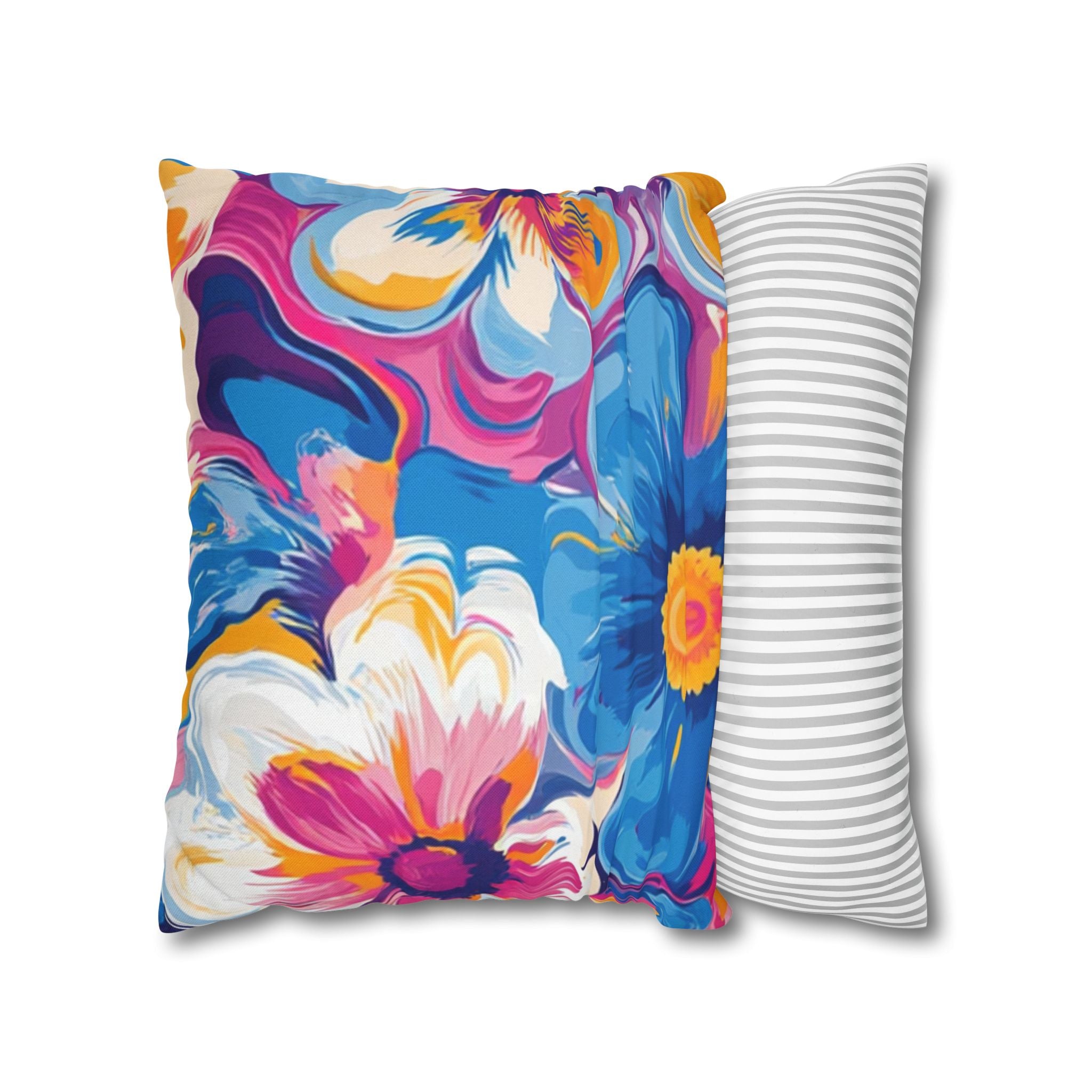 Spun Polyester Square Pillowcase