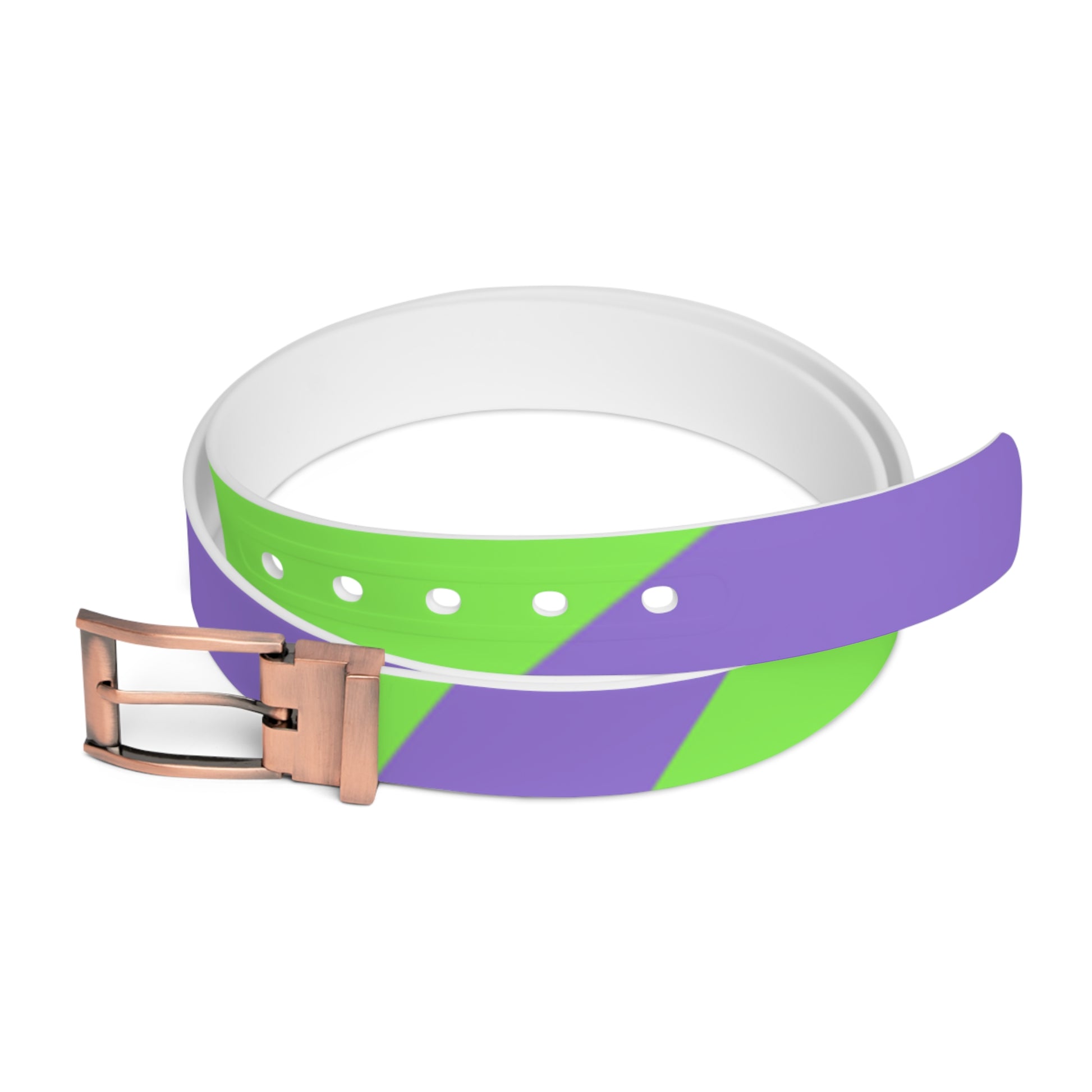 Tyrannosaurus Print Green and Purple Belt, Artsulli - Art is Long, Life is Short, Accessories, Material, Bronze Metal, Size, 50'', , , 15071142671138