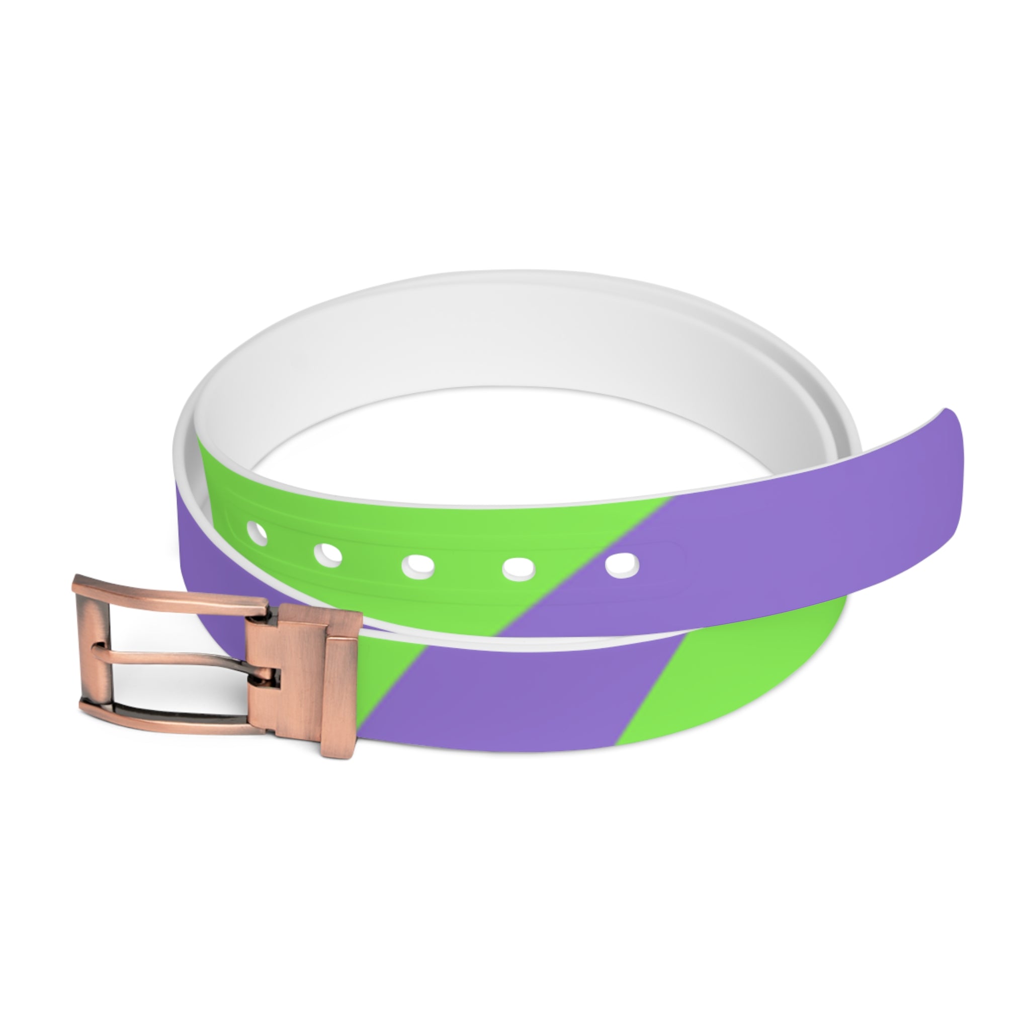 Tyrannosaurus Print Green and Purple Belt, Artsulli - Art is Long, Life is Short, Accessories, Material, Bronze Metal, Size, 50'', , , 15071142671138