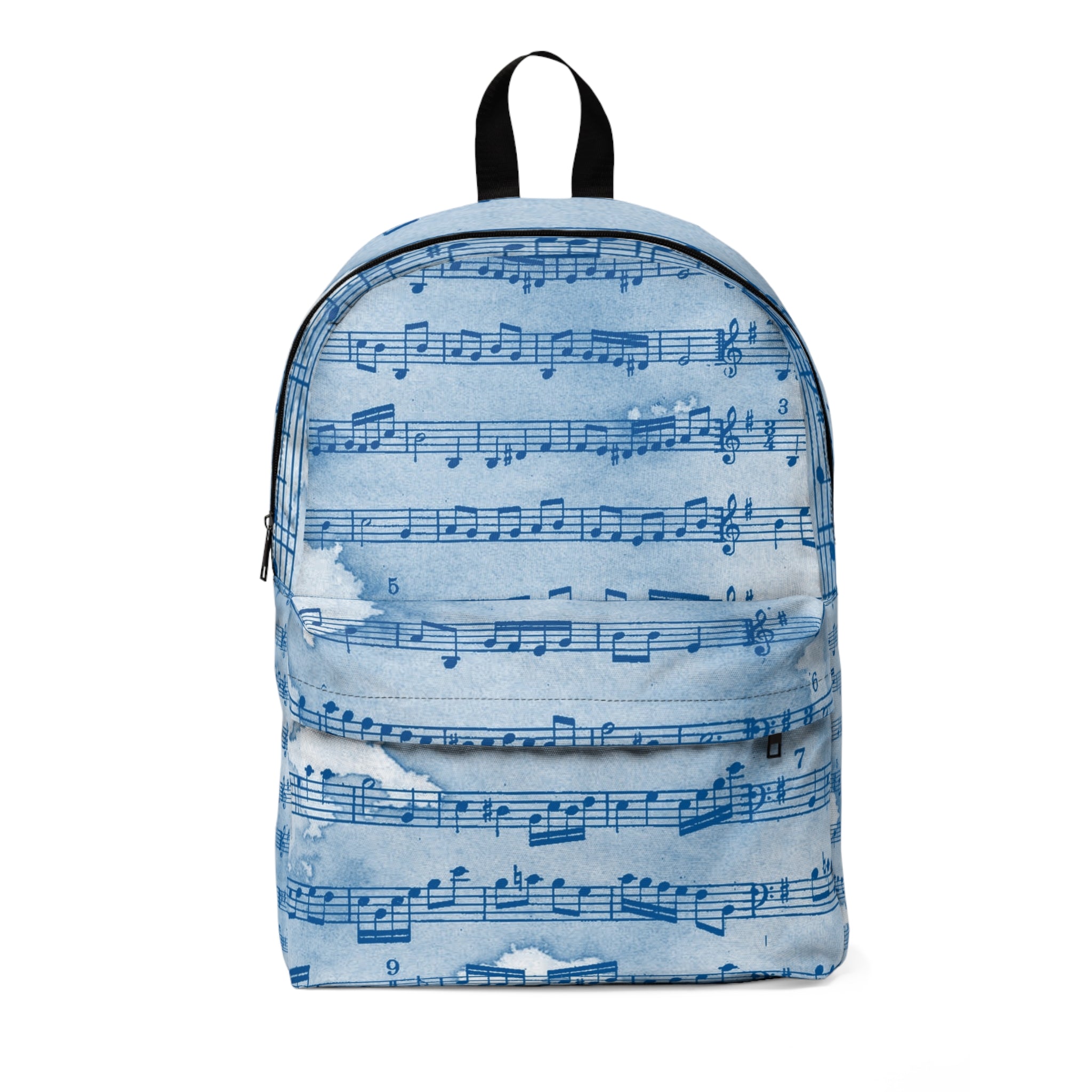 Drip Spill Type Beat Sheet Music Blue Unisex Classic Backpack, Artsulli - Art is Long, Life is Short, Bags, Size, One size, , , , , 28374513191447159816