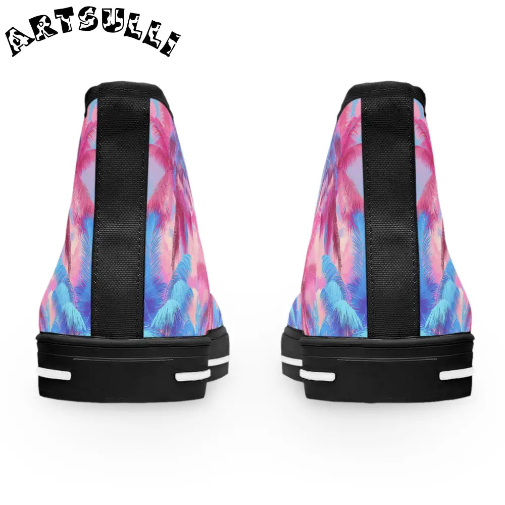 JAKKOUTTHEBXX Ethereal Pastel Palms II Women’s High Top Sneakers