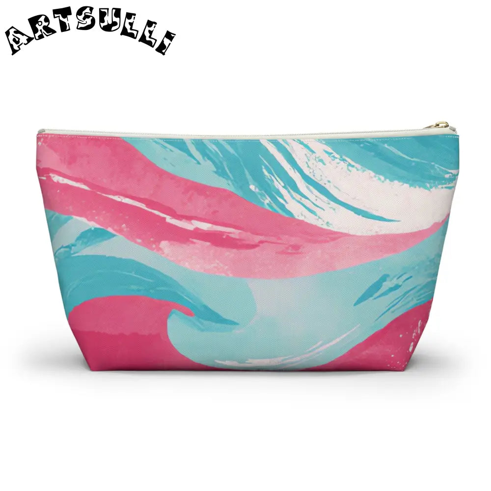 JAKKOUTTHEBXX The Great Pastelwave Pink and Blue Accessory Pouch w