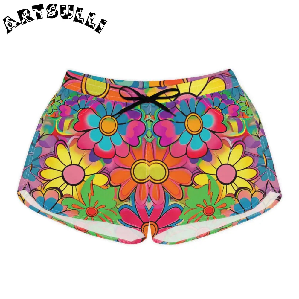 JAKKOUTTHEBXX Chromatic Daisy Dream Women’s Casual Shorts (AOP)
