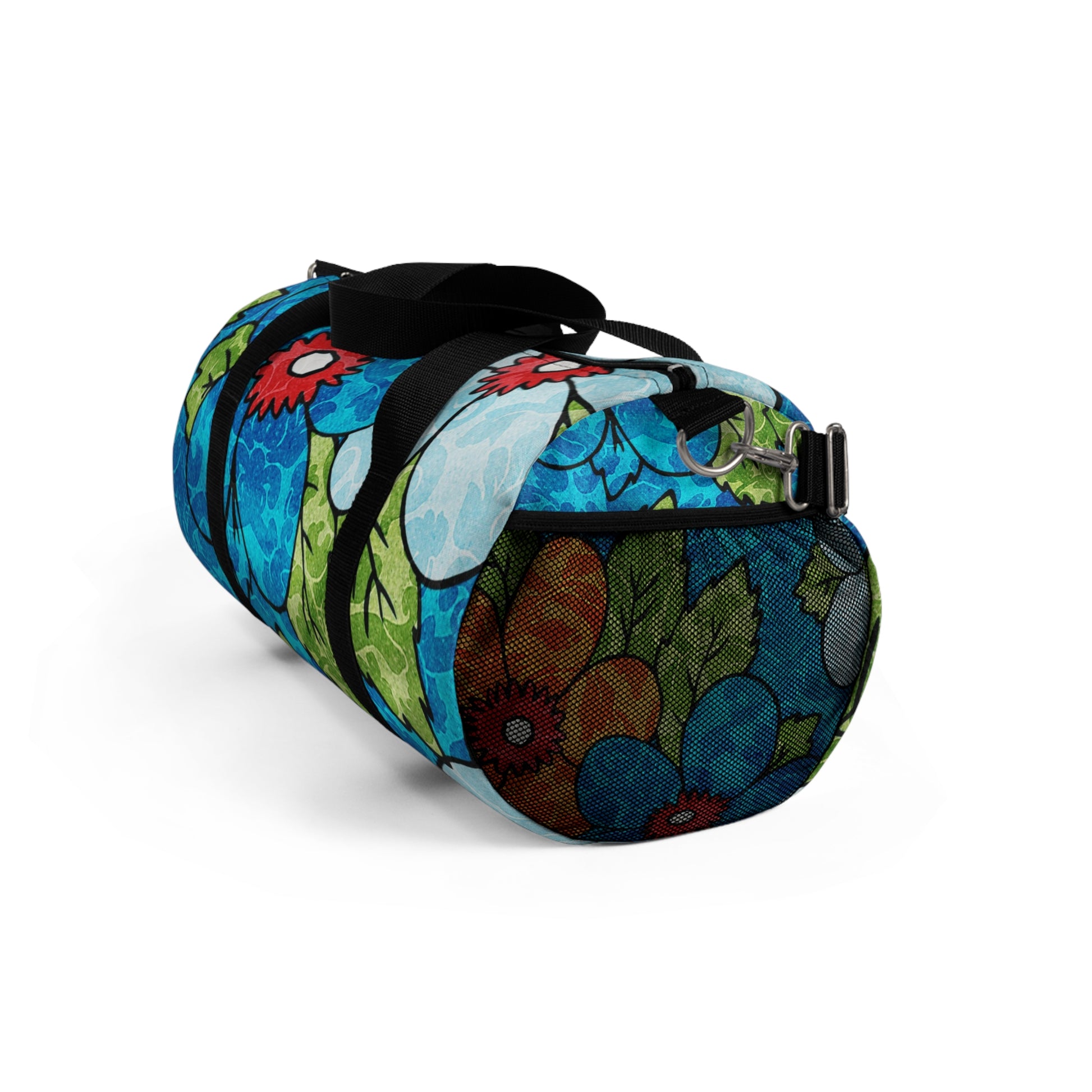Blue Orange Groovy Duffel Bag, Artsulli - Art is Long, Life is Short, Bags, , , , , , , 