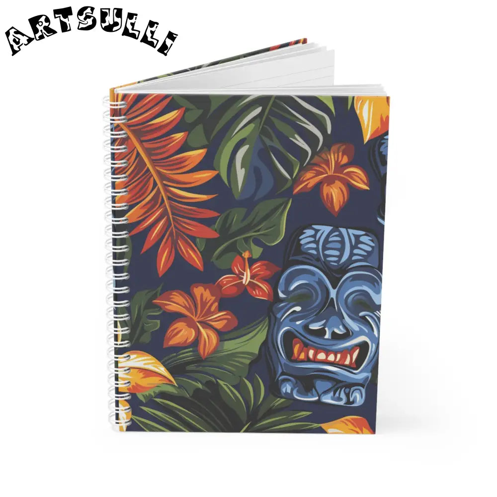 JAKKOUTTHEBXX Tropical Tiki Wide Ruled Spiral Notebook 2025