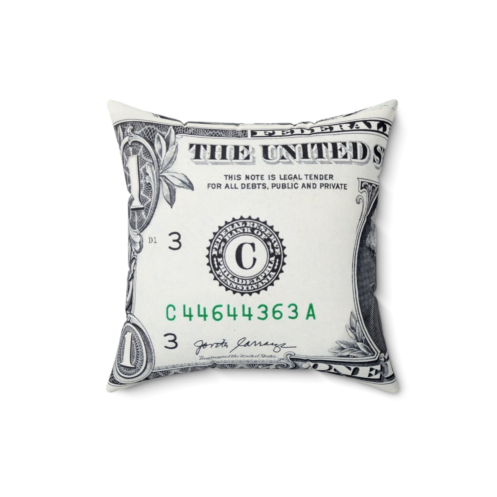 Money Collage Faux Suede Square Pillow, Artsulli - Art is Long, Life is Short, Home Decor, Size, 16" × 16", , , , , 82816169223127