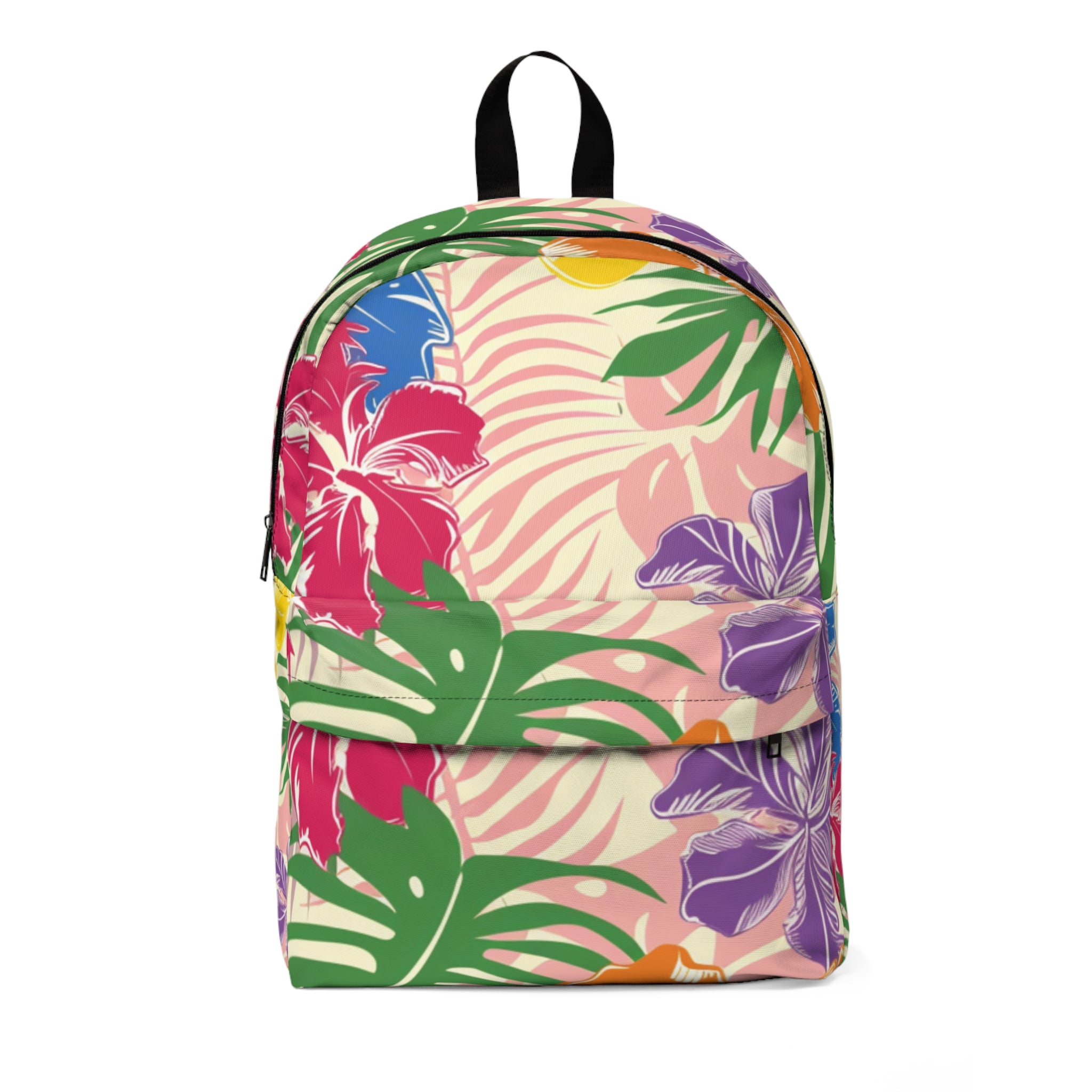 Blooming Tropical Flowers Unisex Classic Backpack, Artsulli - Art is Long, Life is Short, Bags, Size, One size, , , , , 29080906887525773147