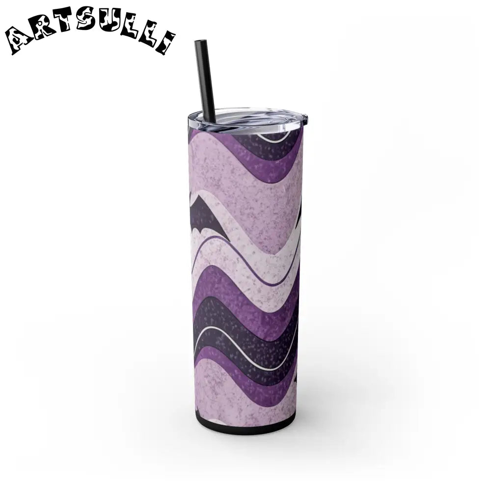 JAKKOUTTHEBXX Bat Wave Skinny Tumbler with Straw 20oz JAKKOUTTHEBXX