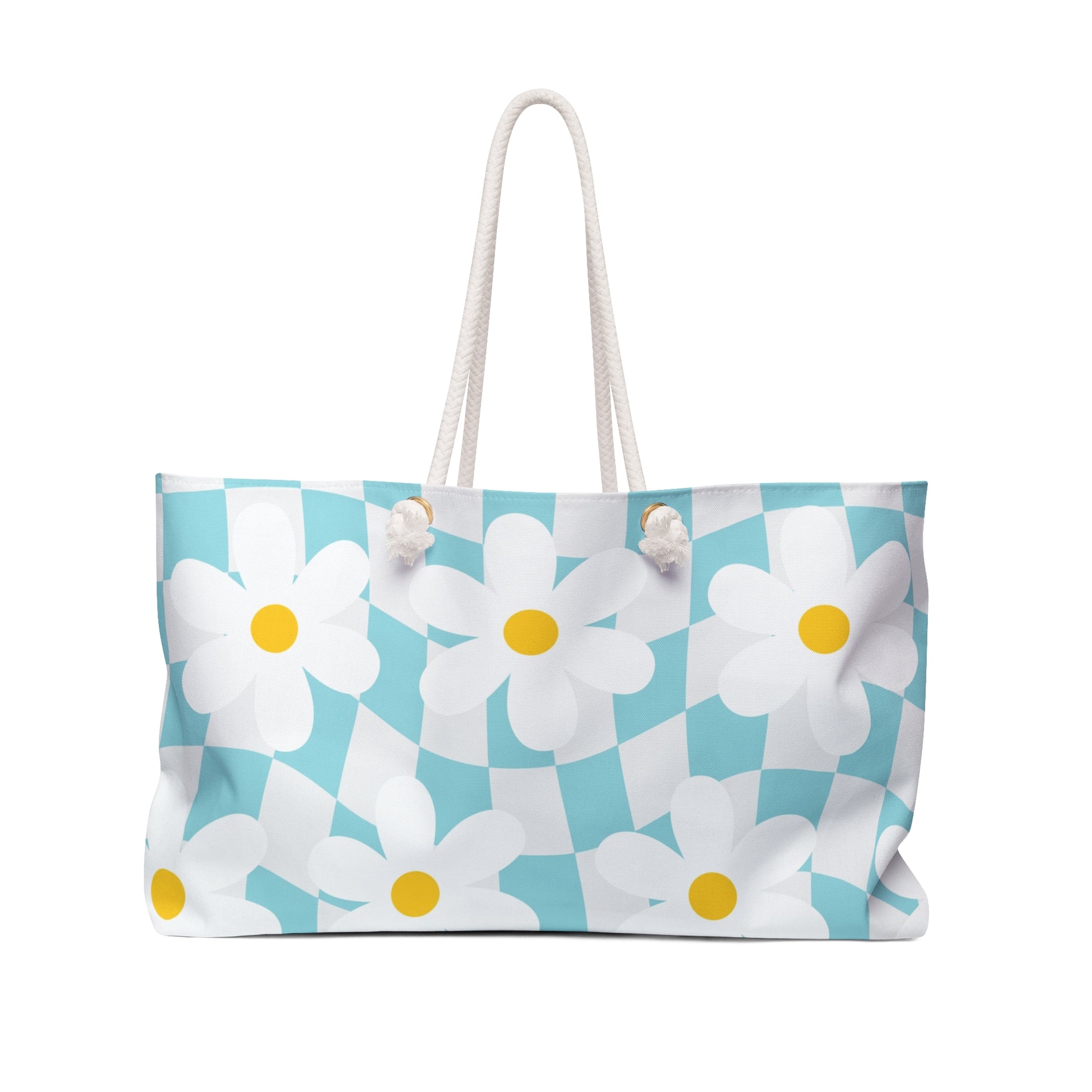 Trippy Check Garden Weekender Bag, Artsulli - Art is Long, Life is Short, Bags, Size, 24" × 13", , , , , 33430953108159628676