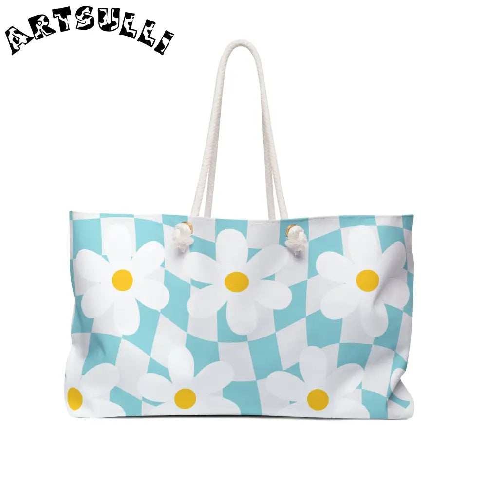 JAKKOUTTHEBXX Trippy Check Garden Weekender Bag JAKKOUTTHEBXX