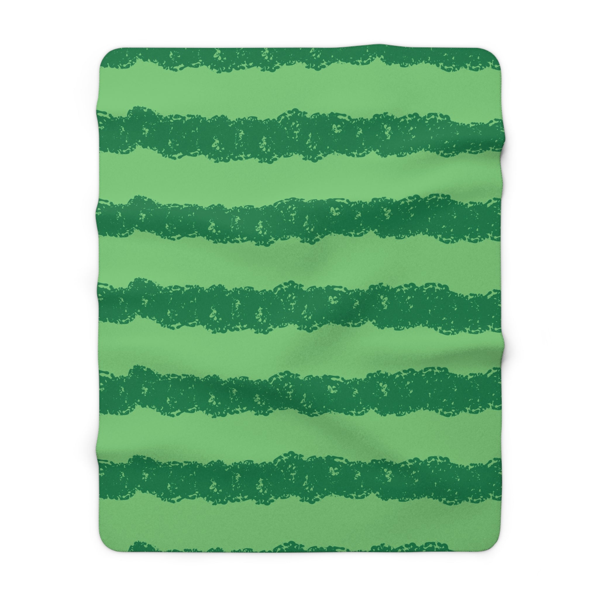 Watermelon Green Sherpa Fleece Blanket, Artsulli - Art is Long, Life is Short, Home Decor, Size, 60" × 80", , , , , 15651859362721