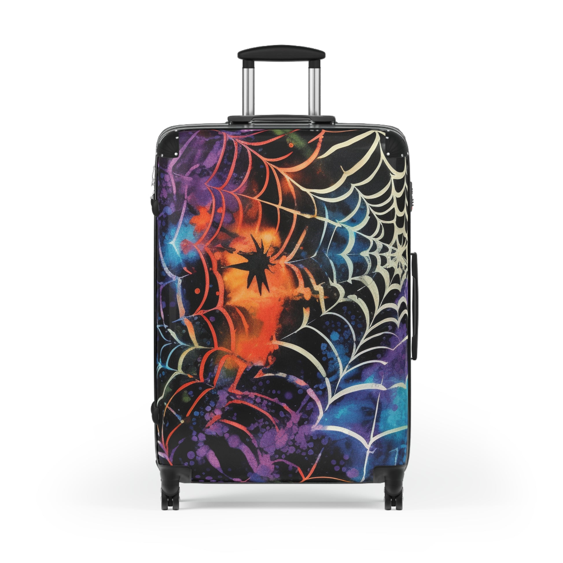 Spider Web Tie Dye Suitcase, Artsulli - Art is Long, Life is Short, Bags, , , , , , , 