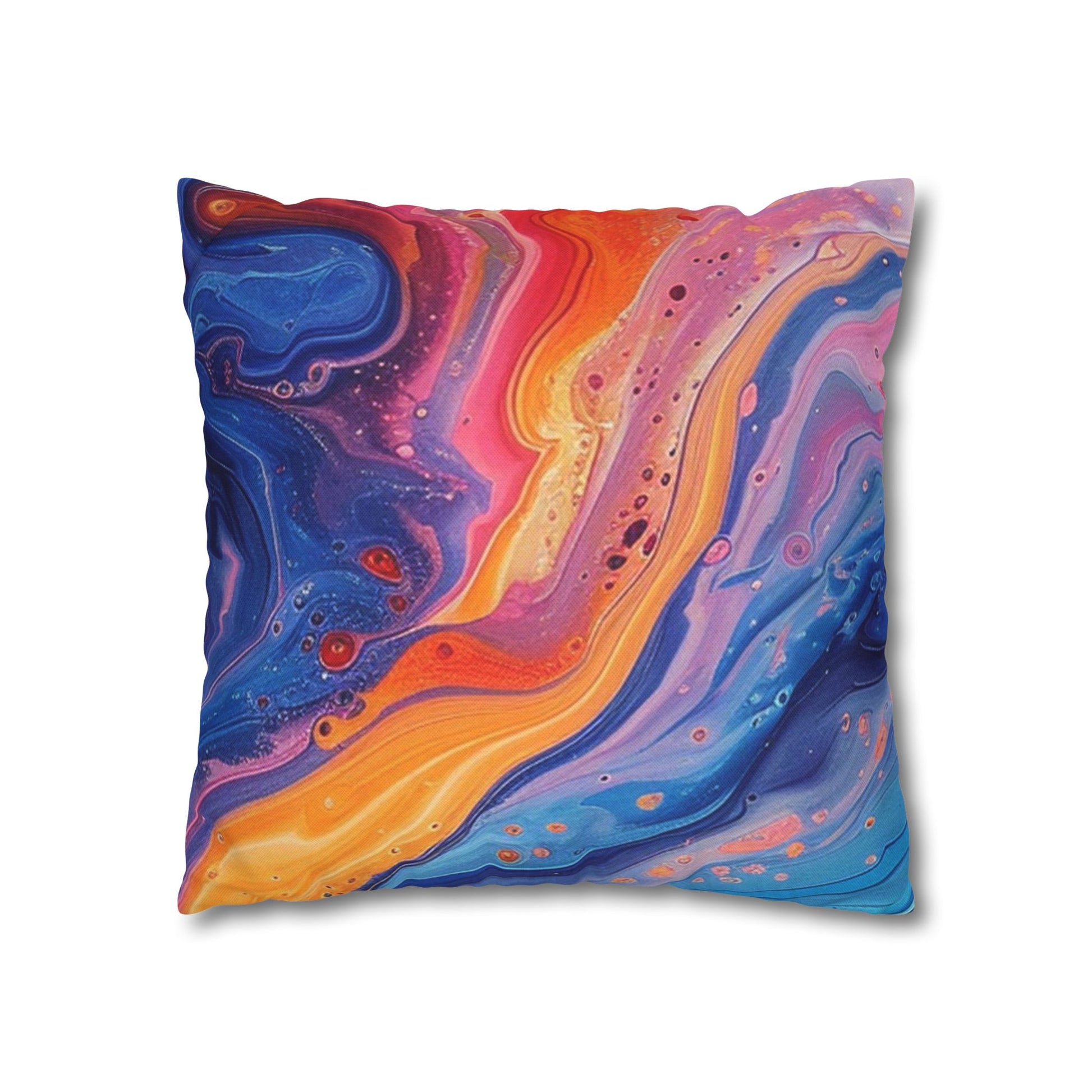 Spun Polyester Square Pillowcase, Artsulli - Art is Long, Life is Short, Home Decor, , , , , , , 