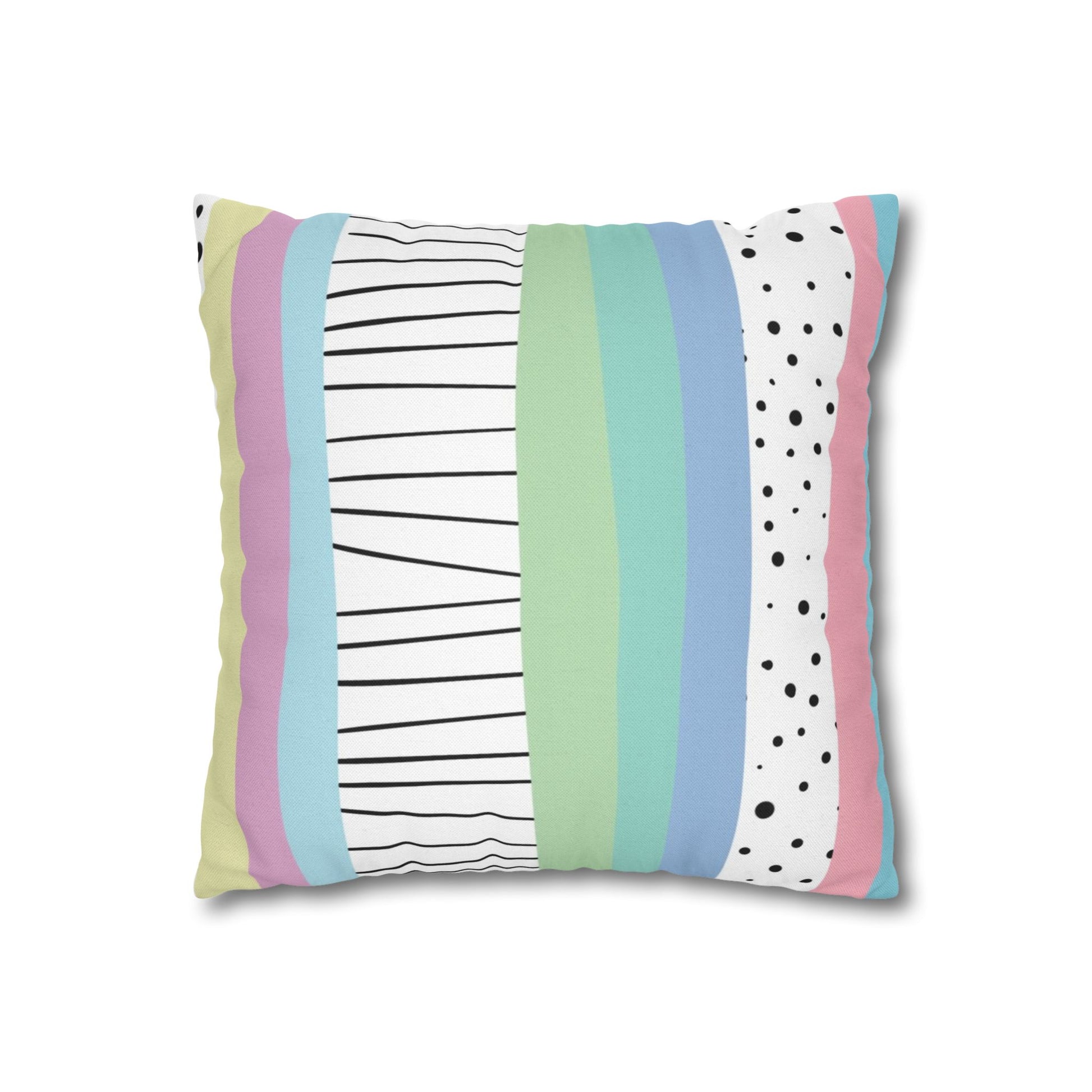 Spun Polyester Square Pillowcase, Artsulli - Art is Long, Life is Short, Home Decor, , , , , , , 