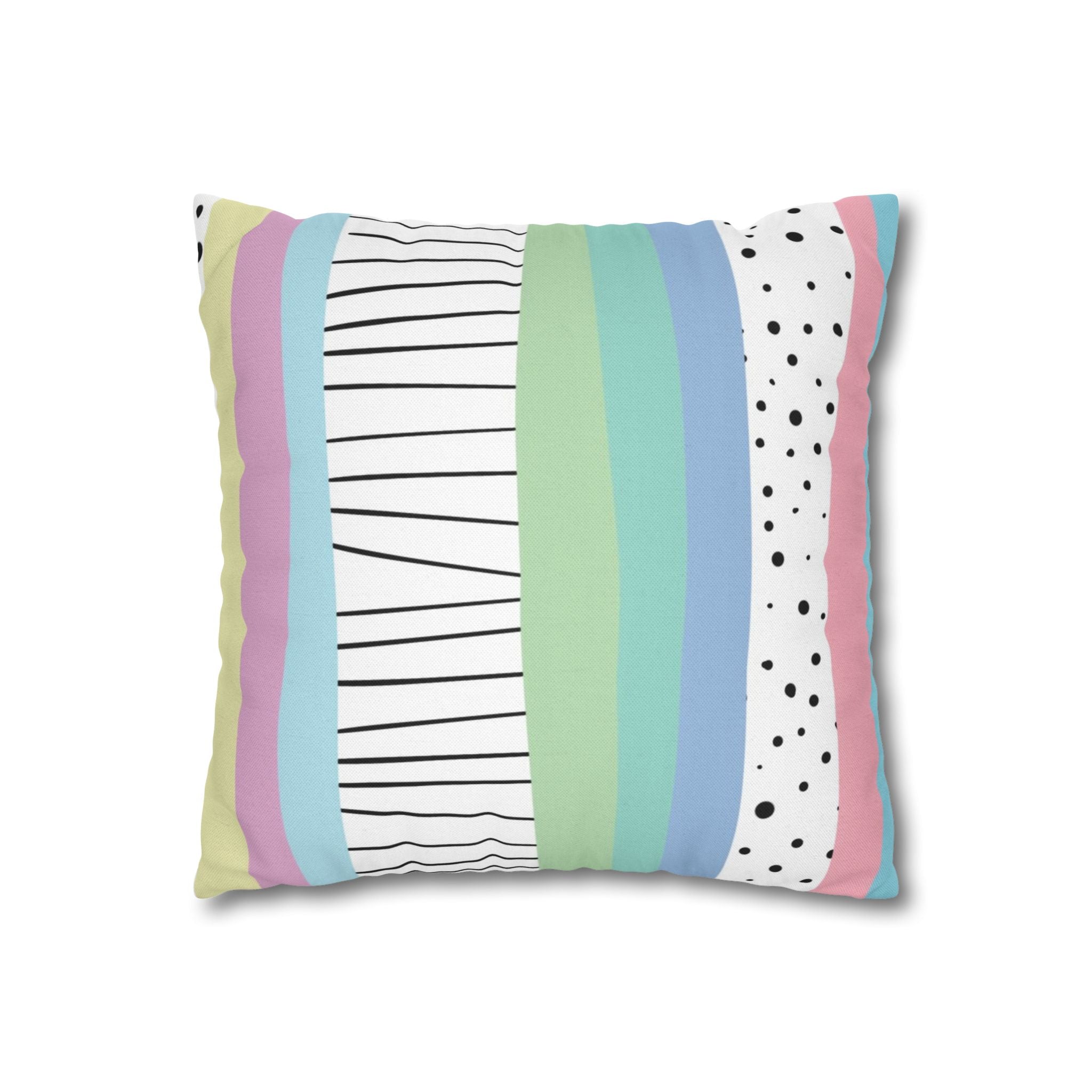 Spun Polyester Square Pillowcase, Artsulli - Art is Long, Life is Short, Home Decor, , , , , , , 