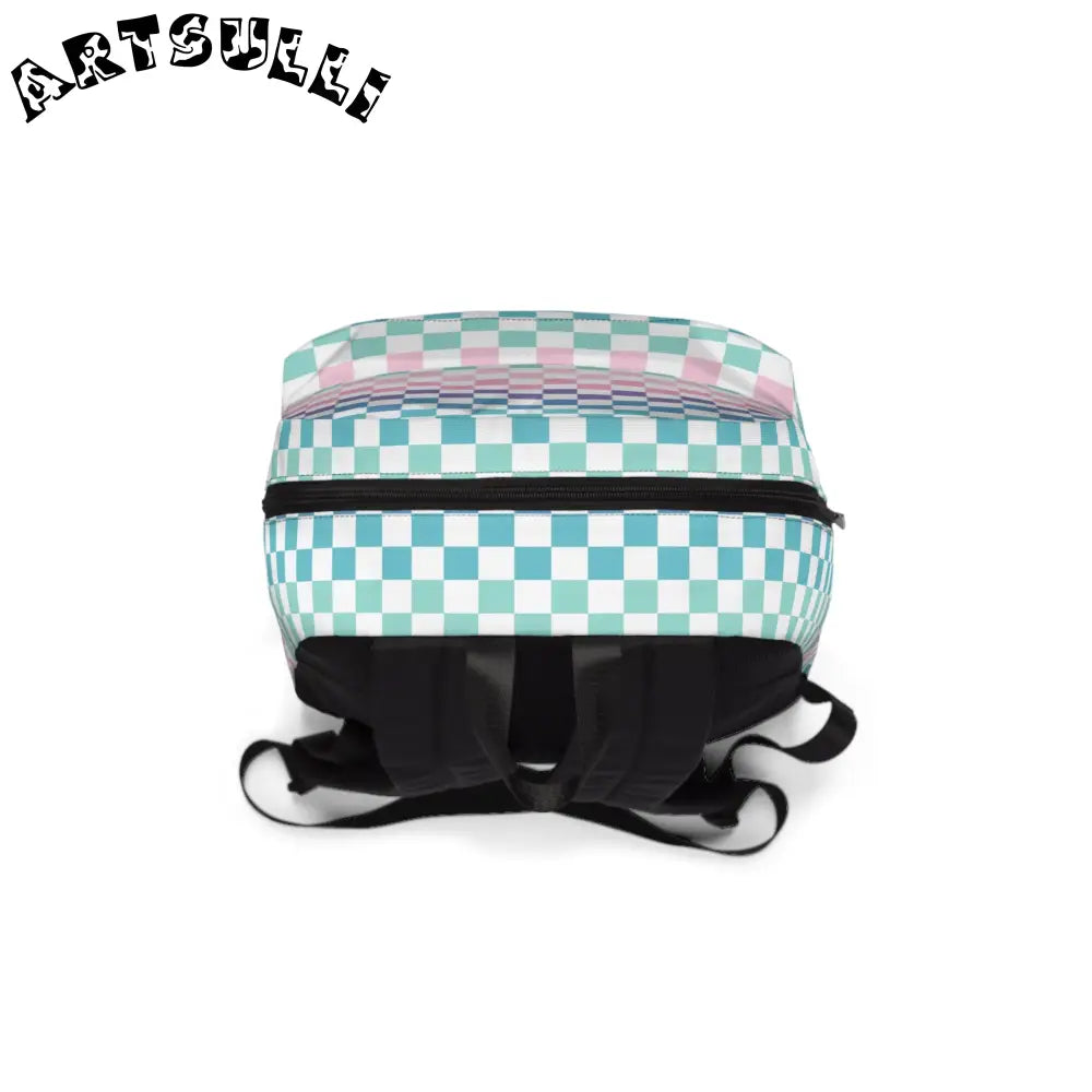 JAKKOUTTHEBXX Vaporwave Rainbow Checkerboard Multi-Color Unisex