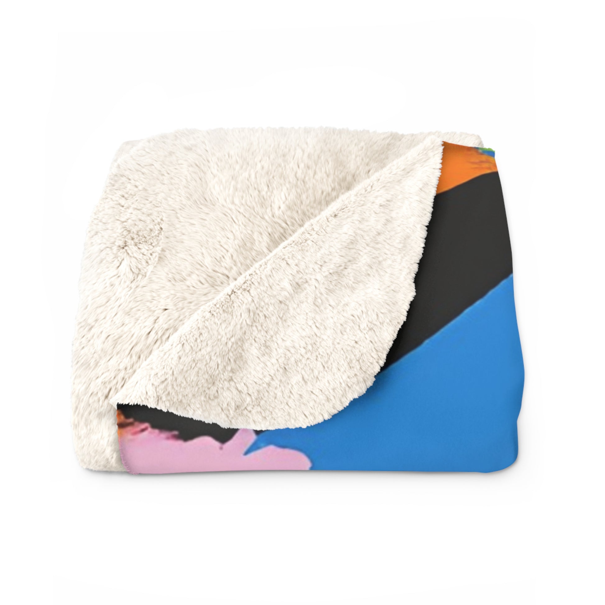 90s Neon Sherpa Fleece Blanket, Artsulli - Art is Long, Life is Short, Home Decor, , , , , , , 
