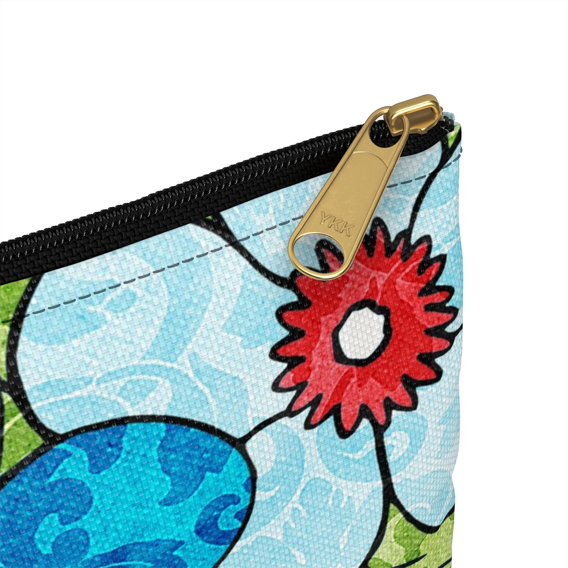Blue Orange Groovy Accessory Pouch, Artsulli - Art is Long, Life is Short, Bags, , , , , , , 