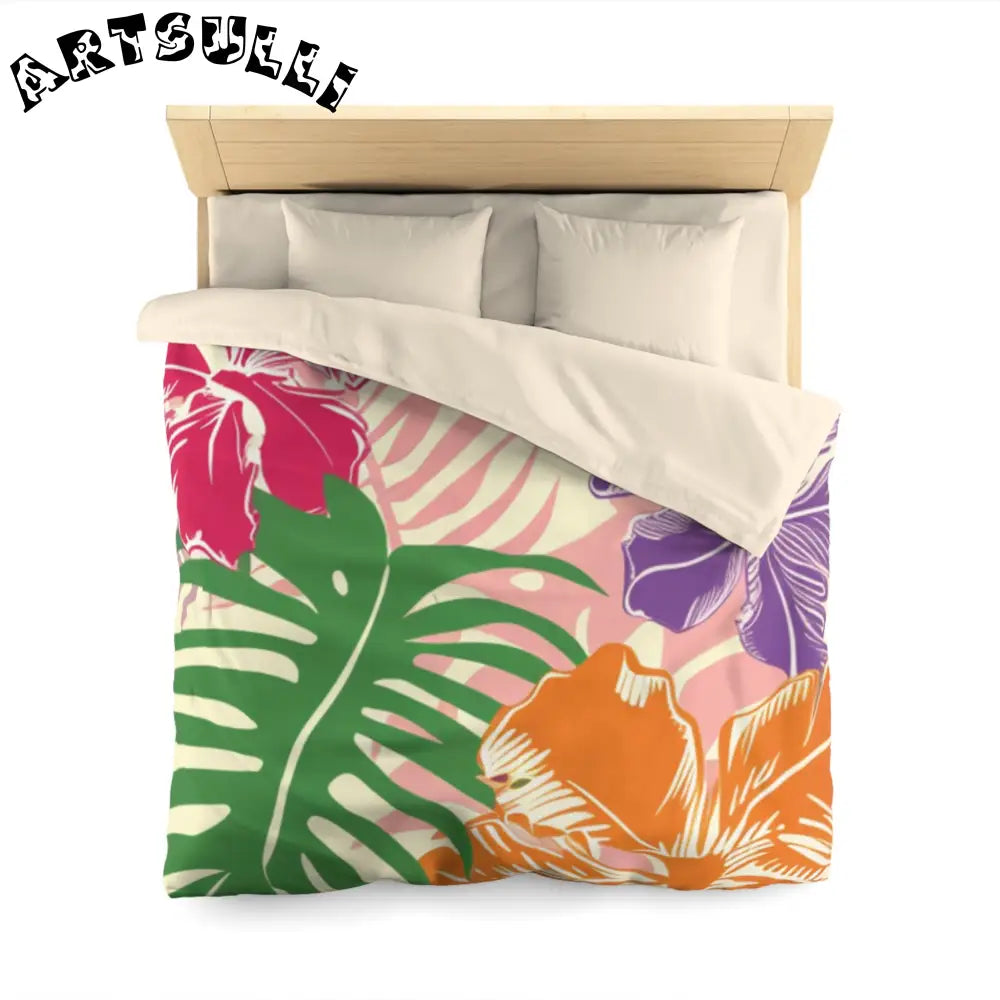 JAKKOUTTHEBXX Tropical Floral High Quality Duvet Cover 2025
