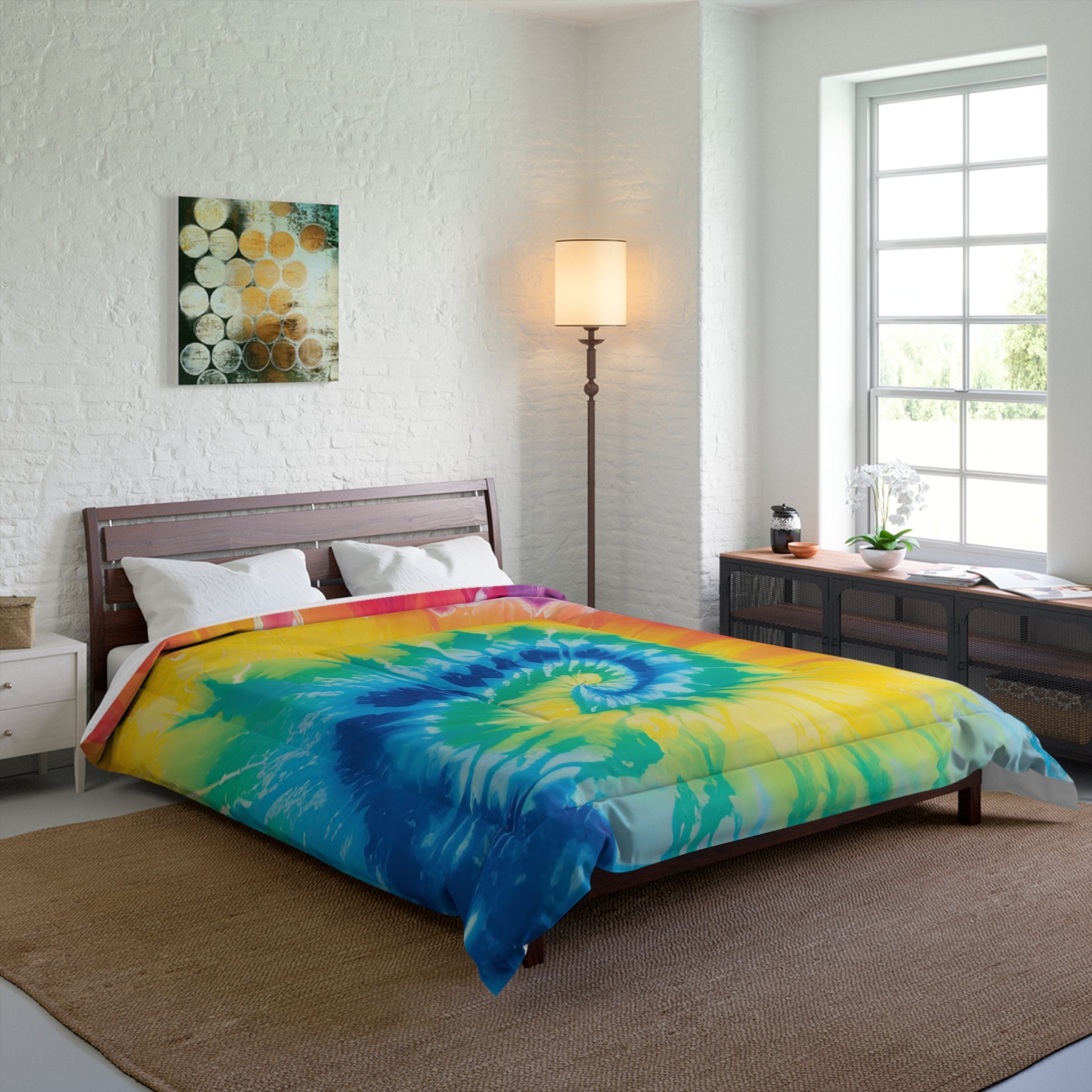 Tie Dye Comforter, Artsulli - Art is Long, Life is Short, Home Decor, , , , , , , 